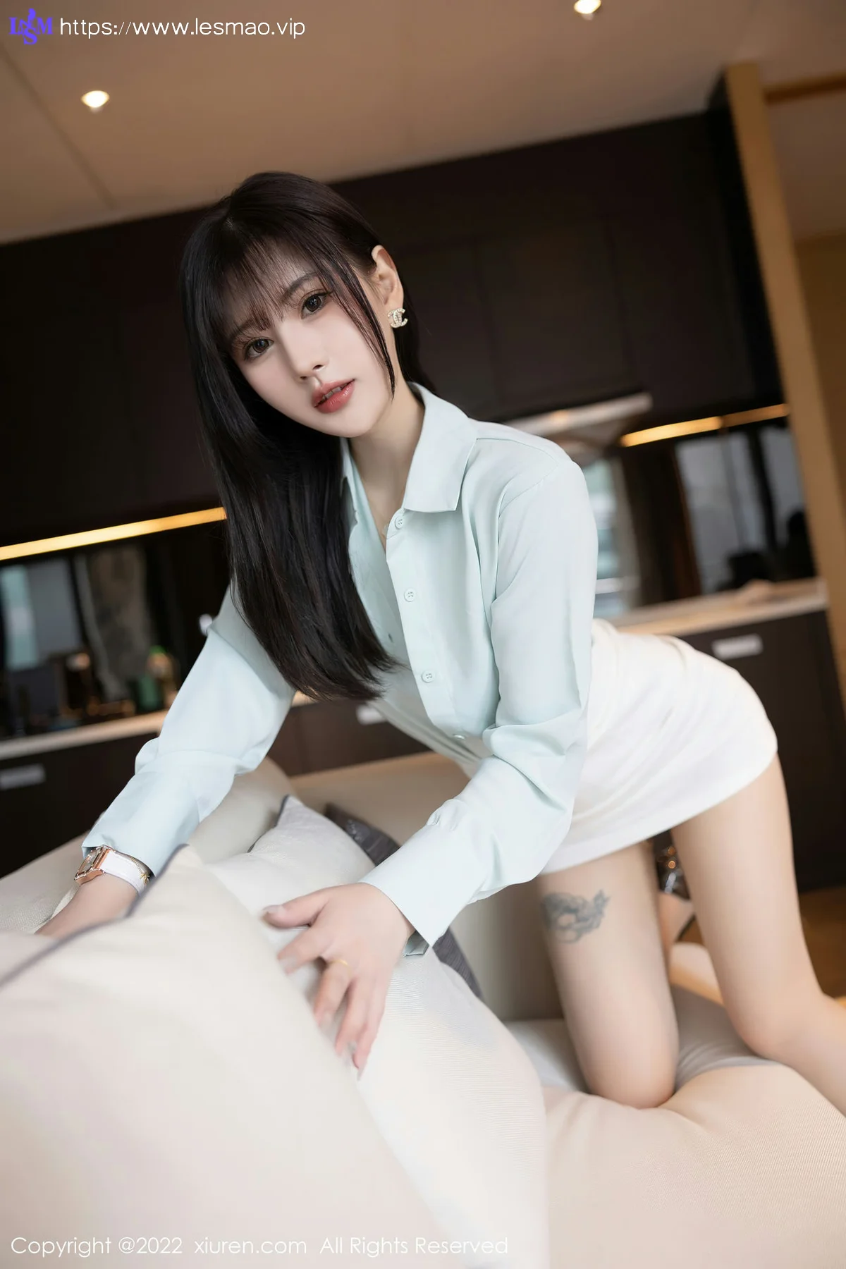 XiuRen 秀人 No.5555 白色短裙 张欣欣 性感写真11 - 28
