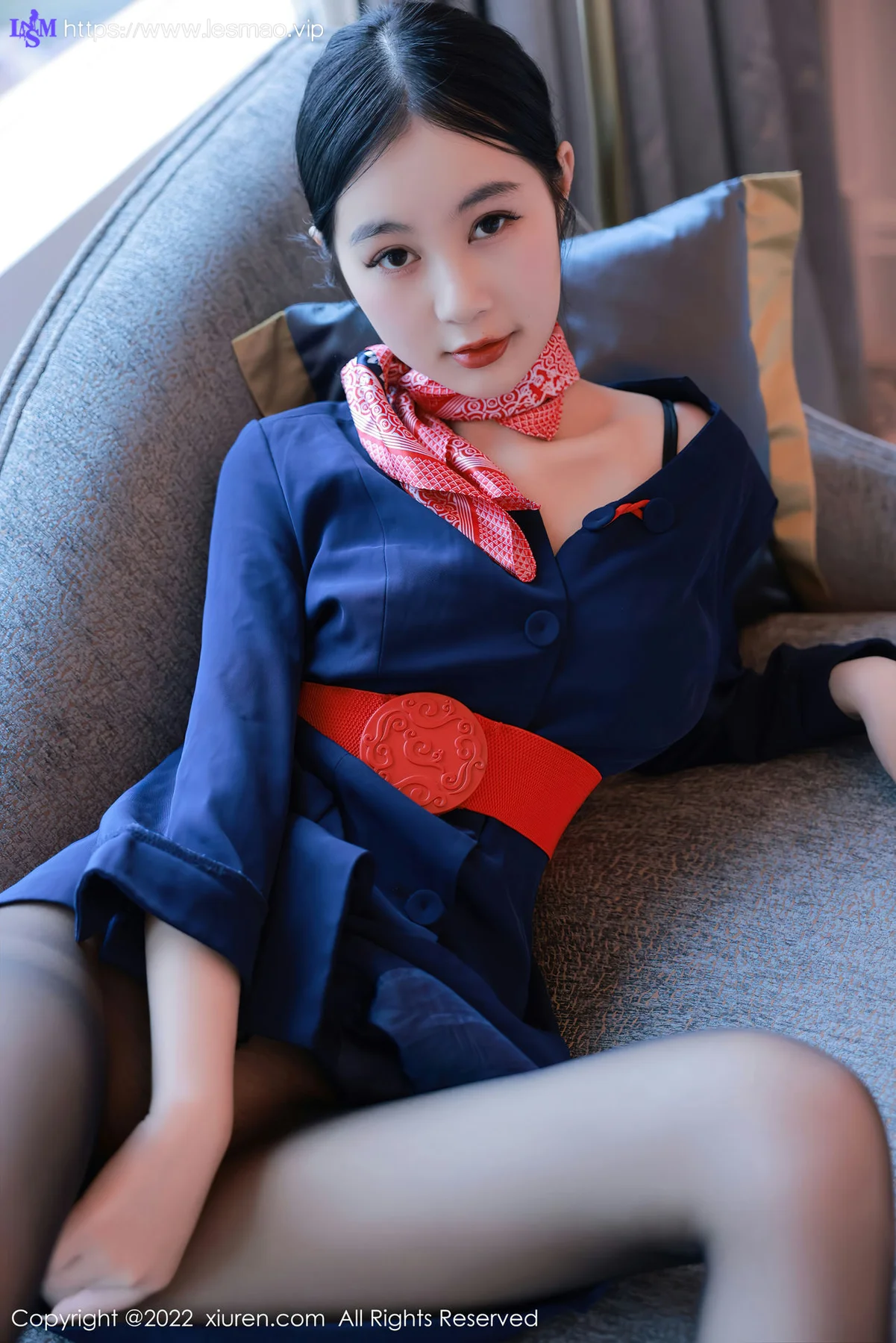 XiuRen 秀人 No.5579 谢晚晚 空姐制服 - 17