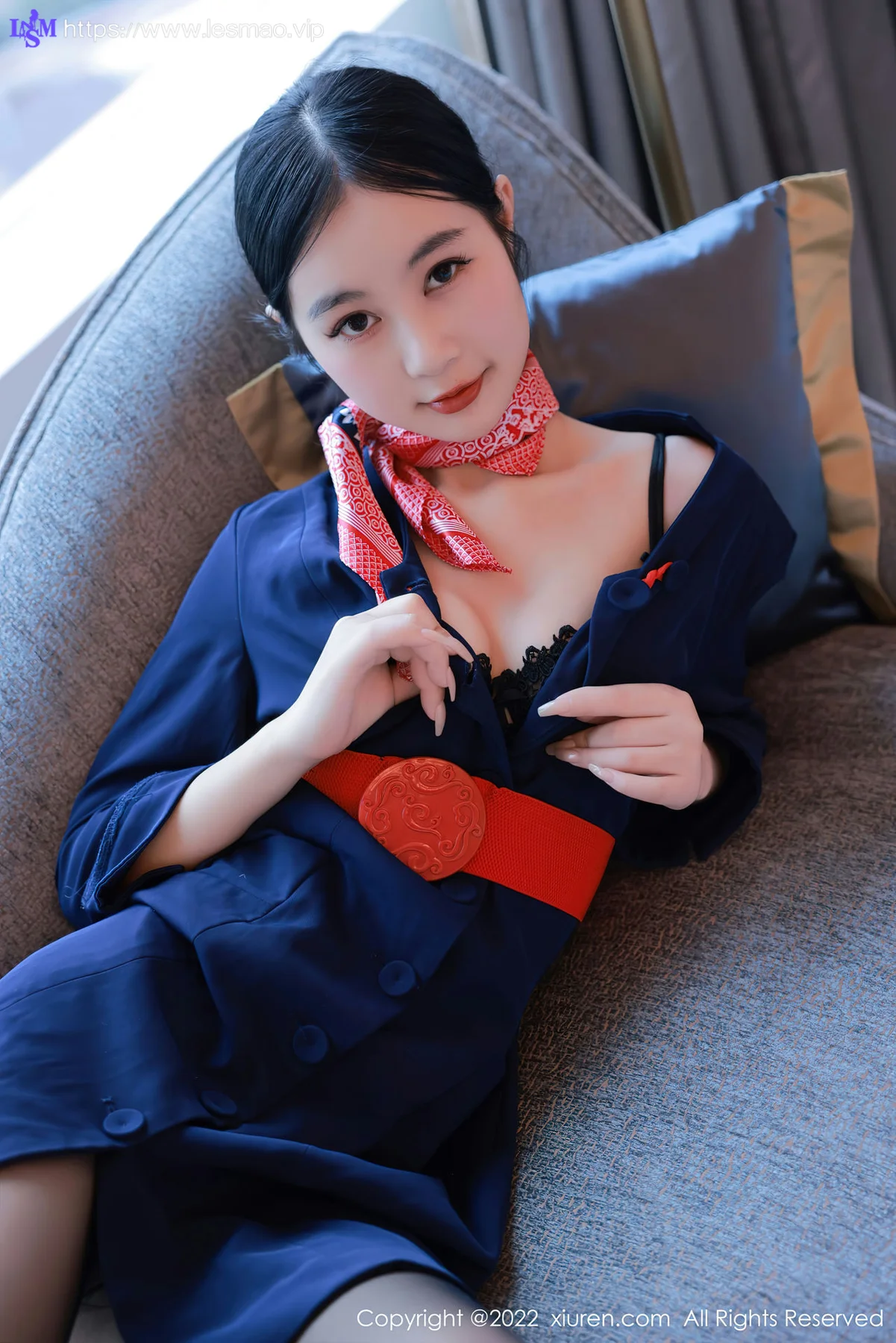 XiuRen 秀人 No.5579 谢晚晚 空姐制服 - 18