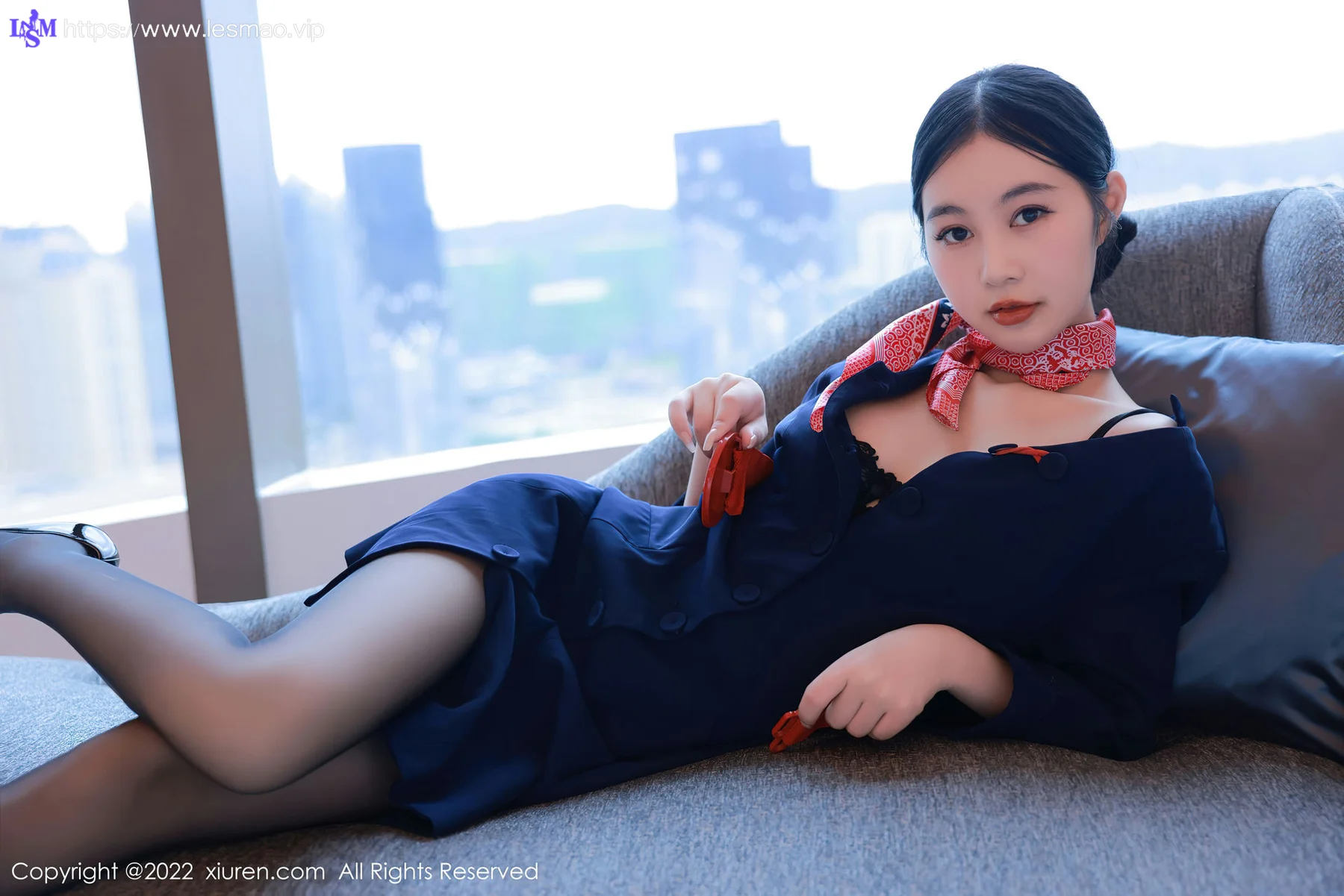 XiuRen 秀人 No.5579 谢晚晚 空姐制服 - 19