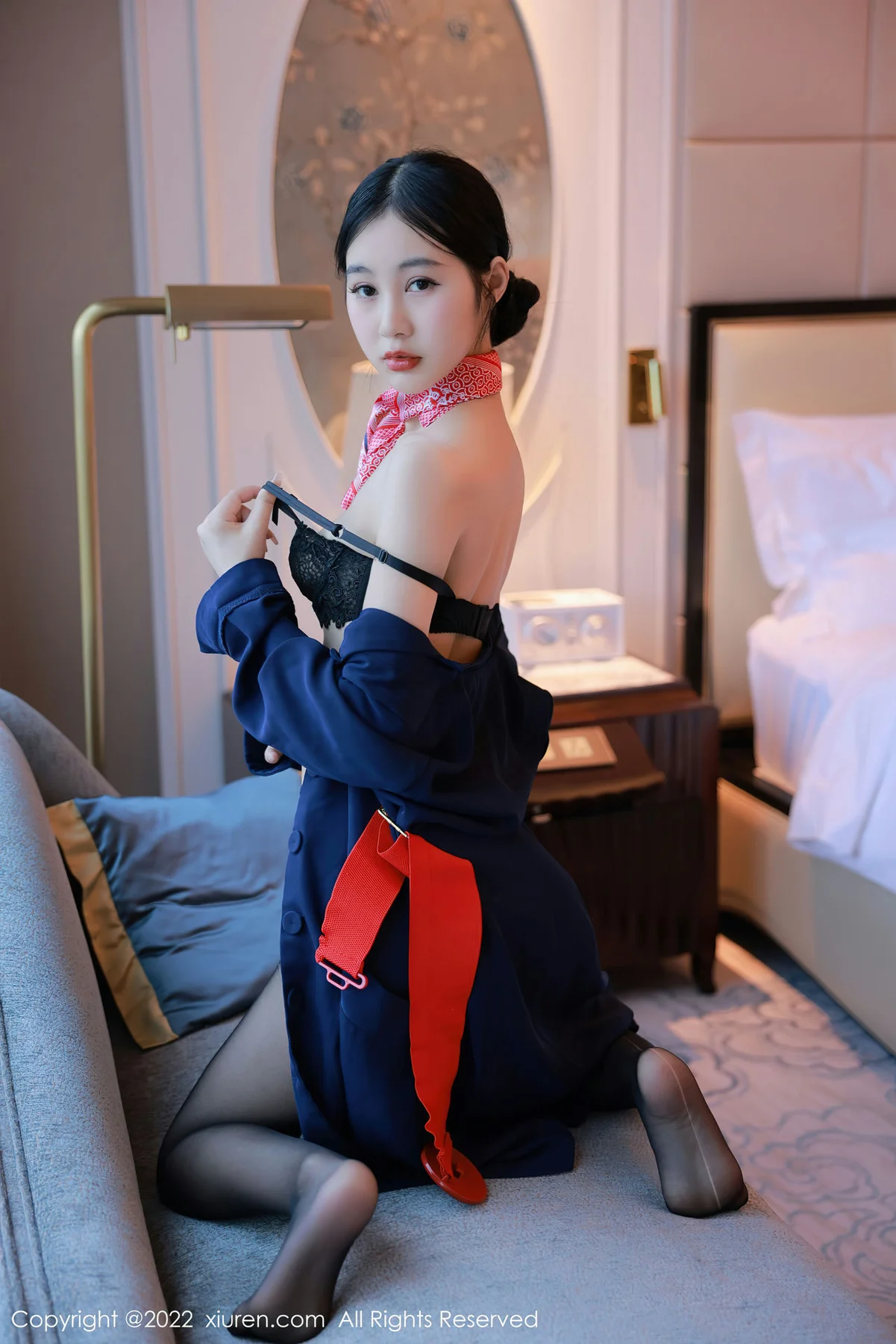 XiuRen 秀人 No.5579 谢晚晚 空姐制服 - 34