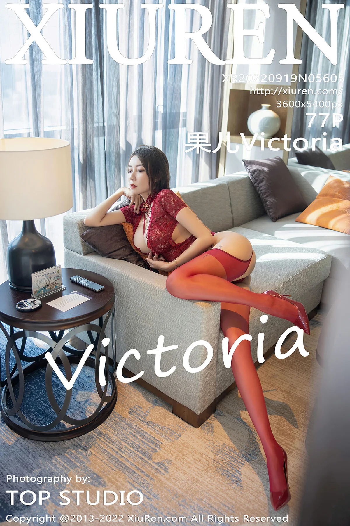 XiuRen 秀人 No.5605 果儿Victoria 轻透薄纱红色丝袜大理旅拍22 - 78