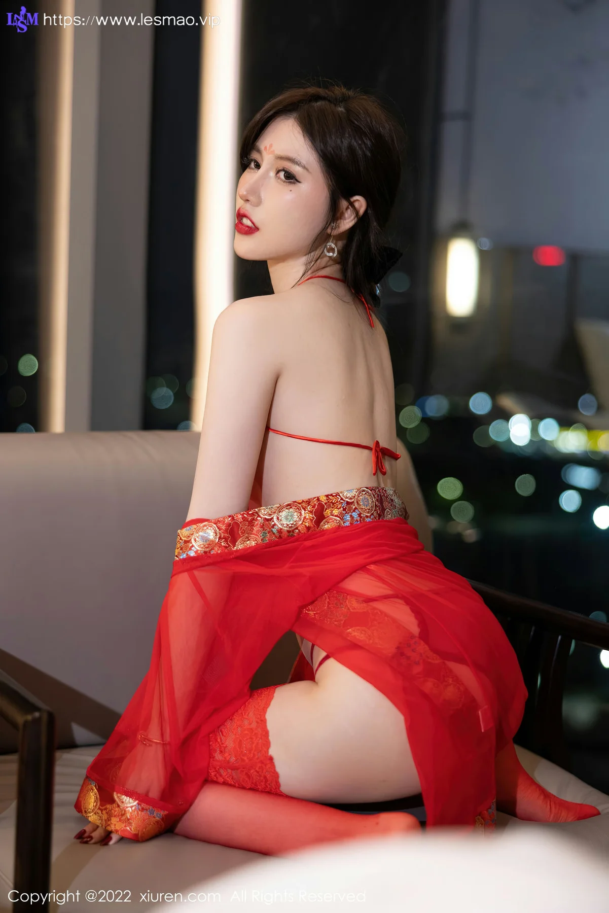 XiuRen 秀人 No.5619 美桃酱 透薄纱古装服饰性感写真 - 5
