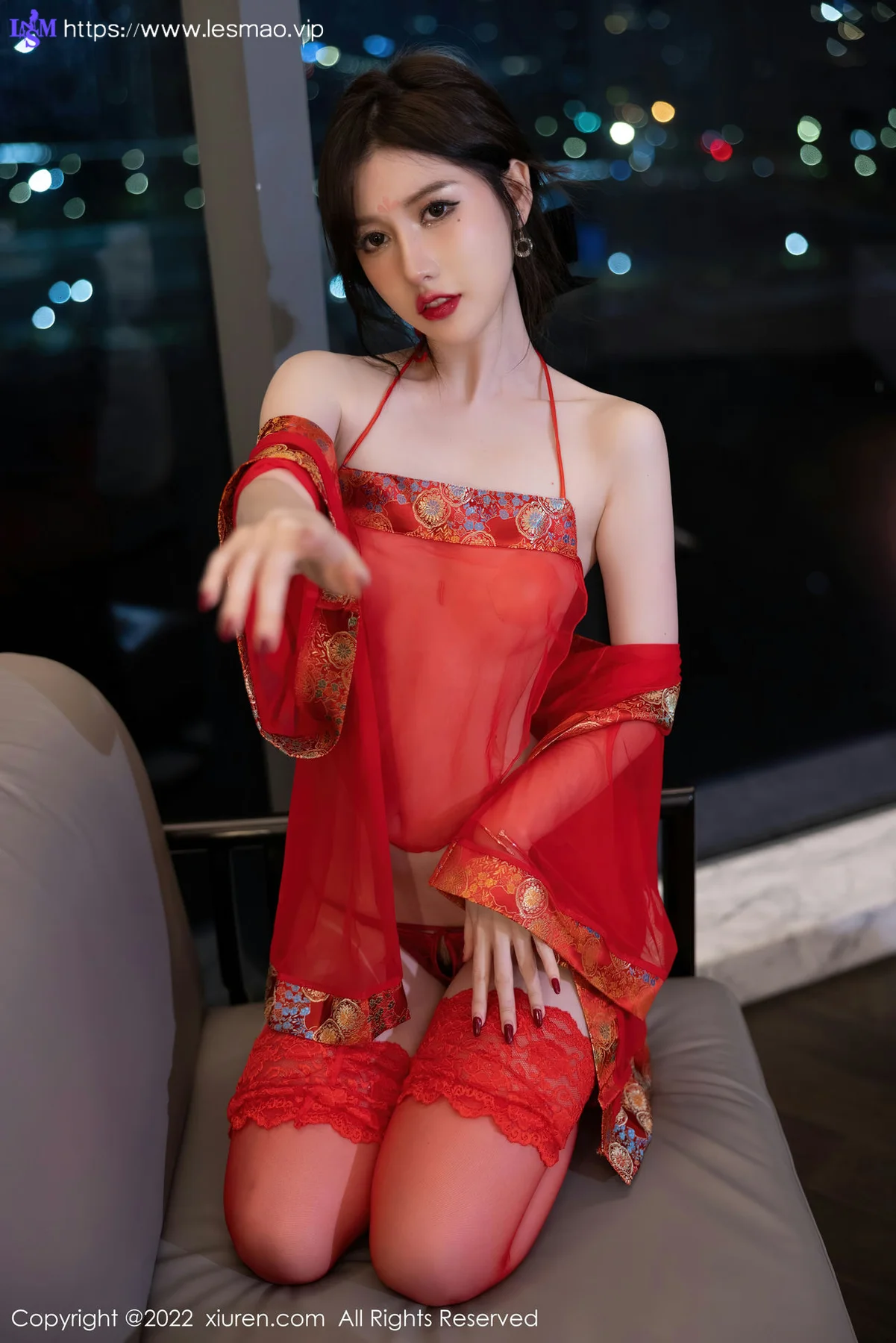 XiuRen 秀人 No.5619 美桃酱 透薄纱古装服饰性感写真 - 32