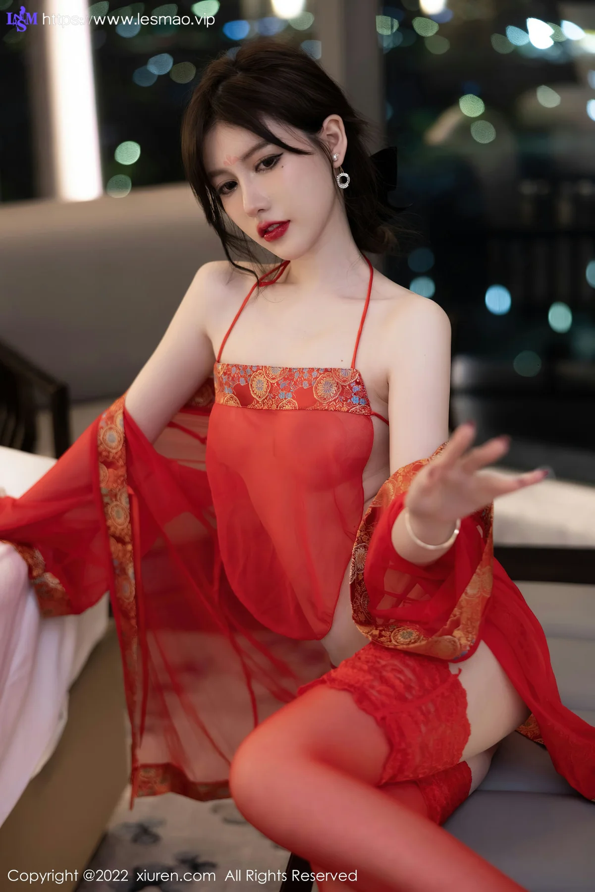 XiuRen 秀人 No.5619 美桃酱 透薄纱古装服饰性感写真 - 43