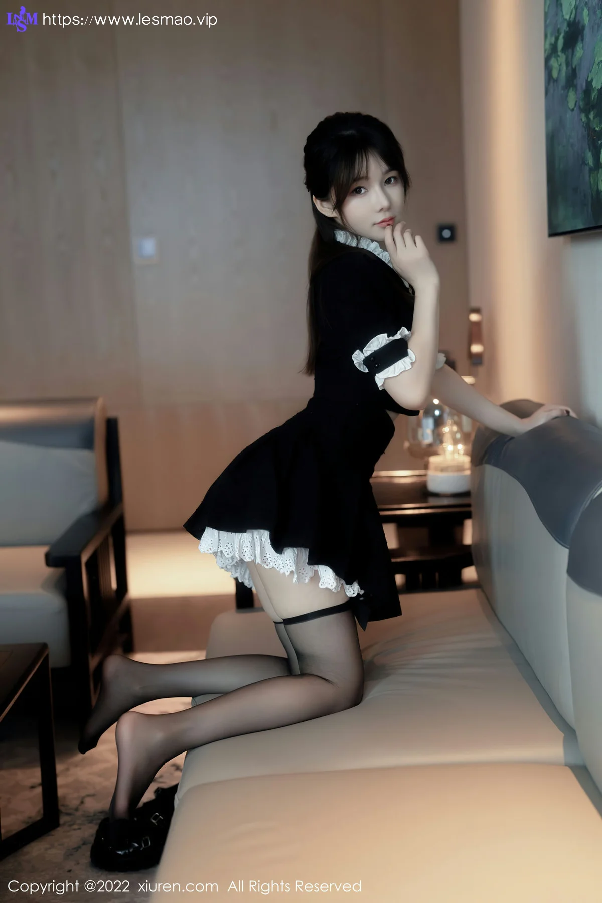 XiuRen 秀人 No.5626 婠婠么 女仆制服性感写真 - 46