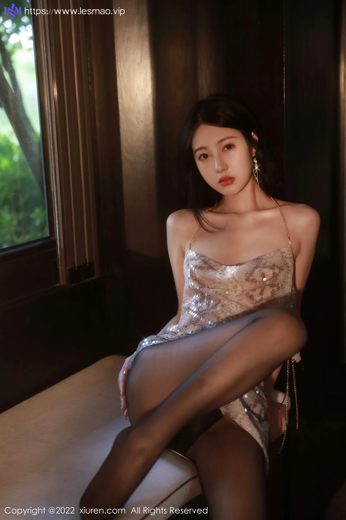 XiuRen 秀人 No.5632 谢晚晚 闪亮吊带裙性感写真1 - 24