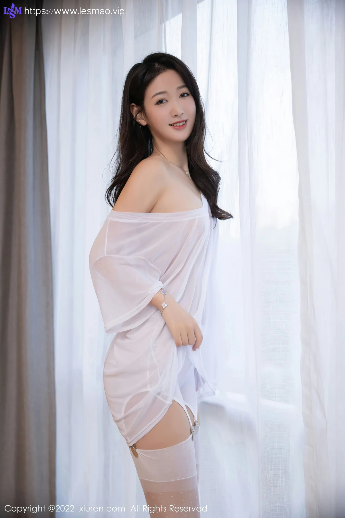 XiuRen 秀人 No.5644 唐安琪 连衣短裙白色丝袜写真111 - 4