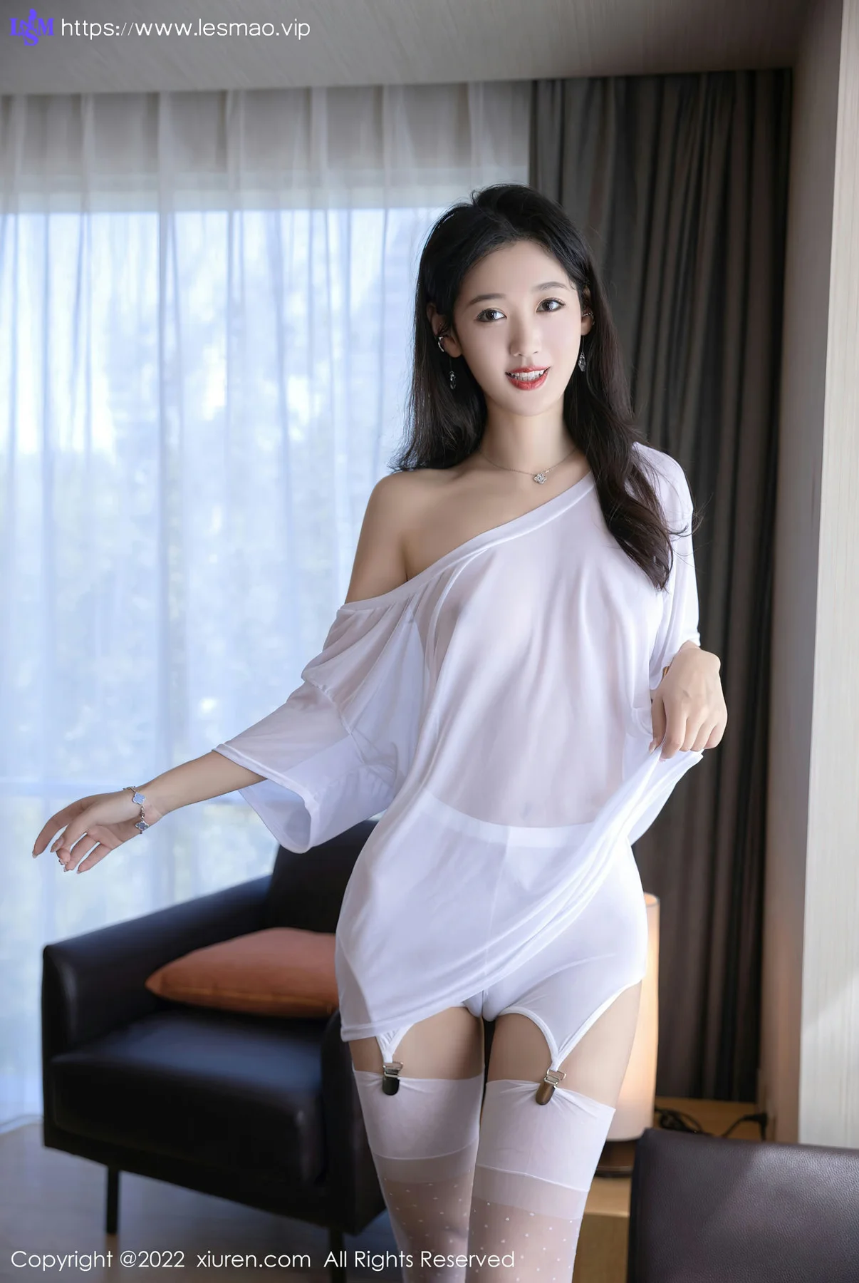 XiuRen 秀人 No.5644 唐安琪 连衣短裙白色丝袜写真111 - 67