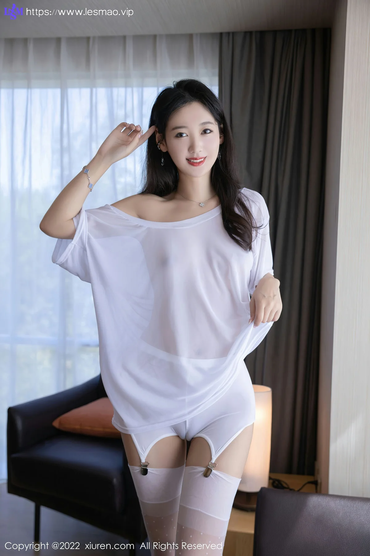 XiuRen 秀人 No.5644 唐安琪 连衣短裙白色丝袜写真111 - 68