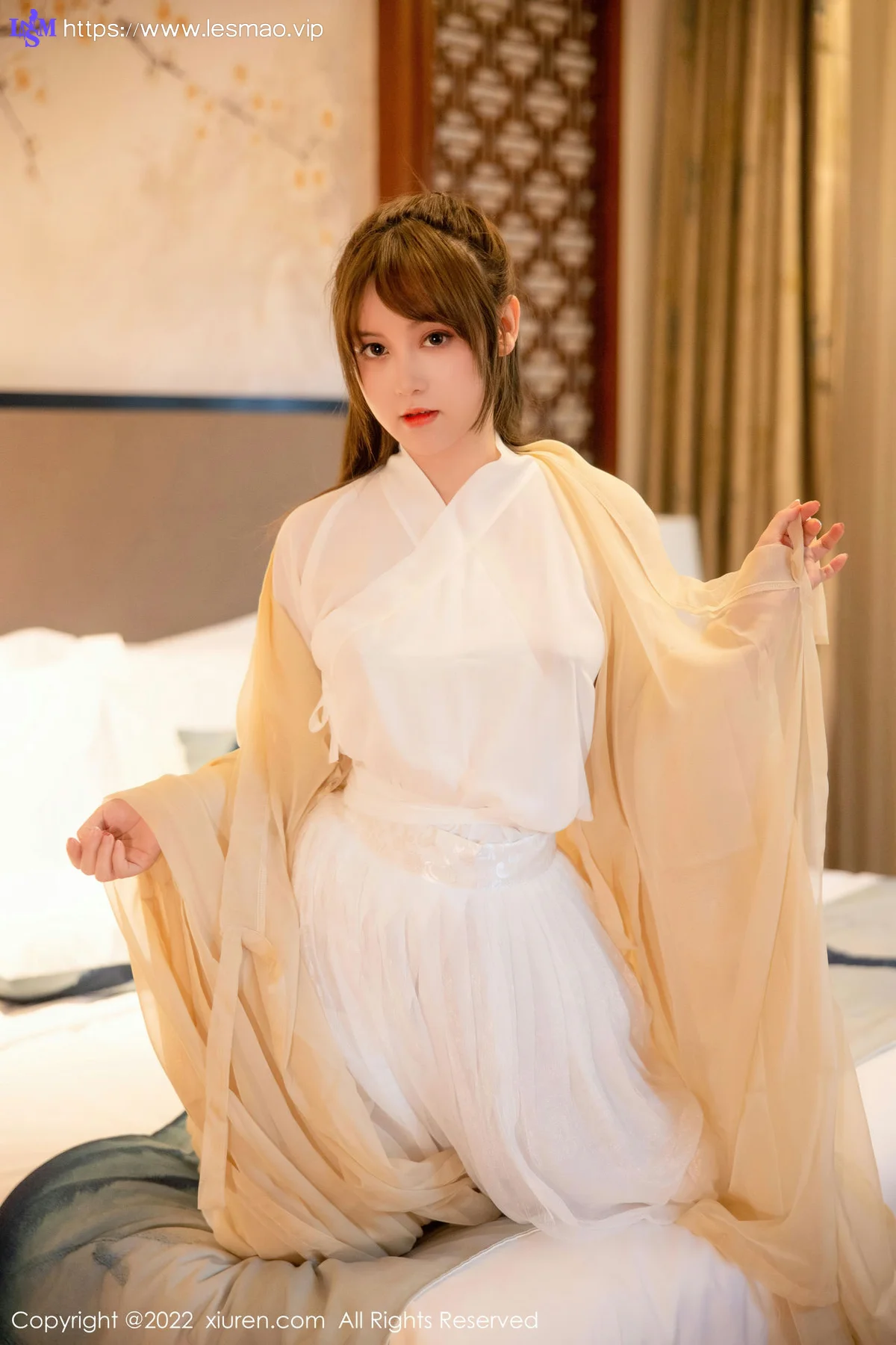 XiuRen 秀人 No.5653 豆瓣酱 白色古装服饰性感写真3 - 21
