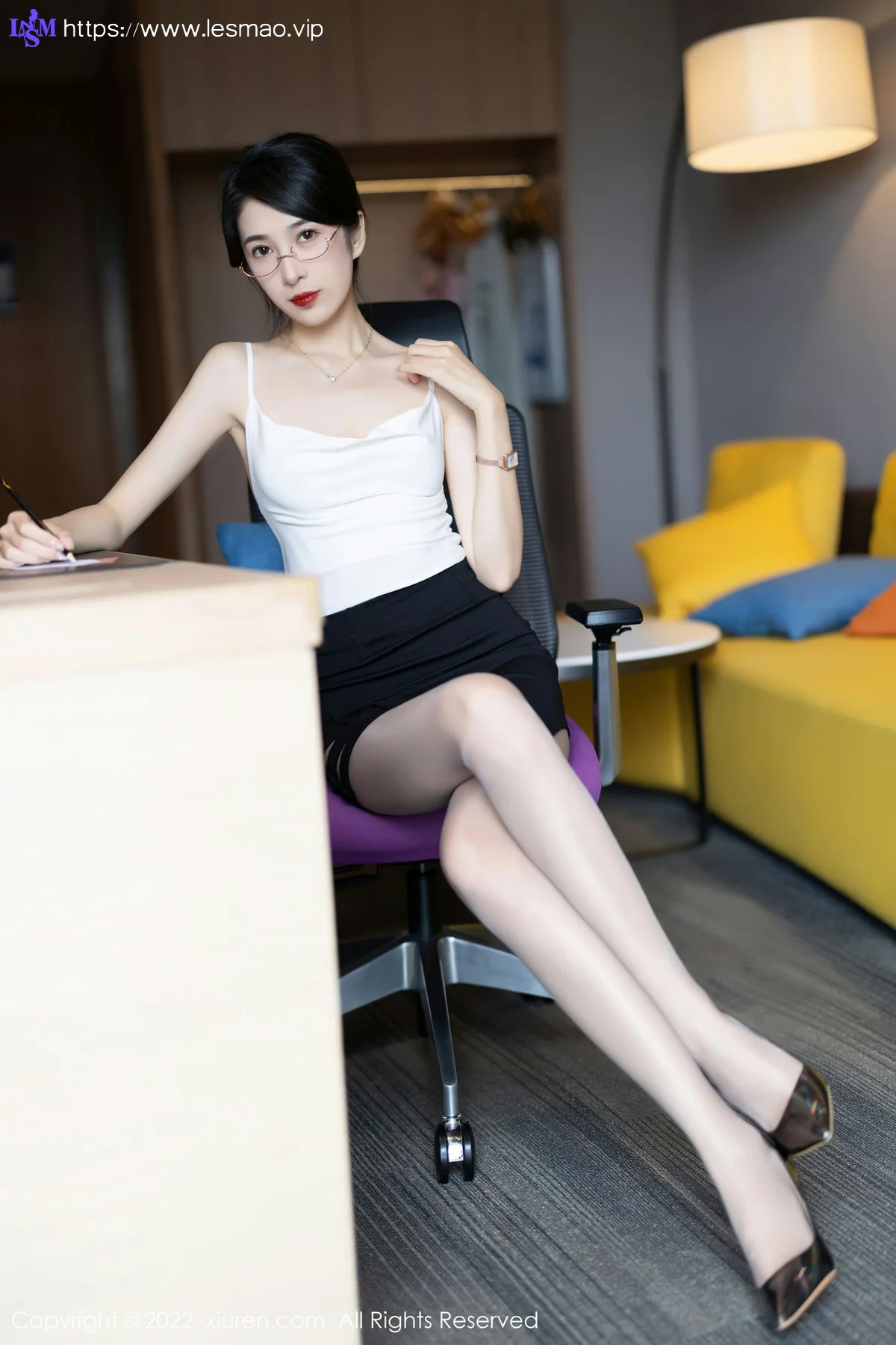 XiuRen 秀人 No.5656 林乐一 魅惑灰丝性感写真1 - 15