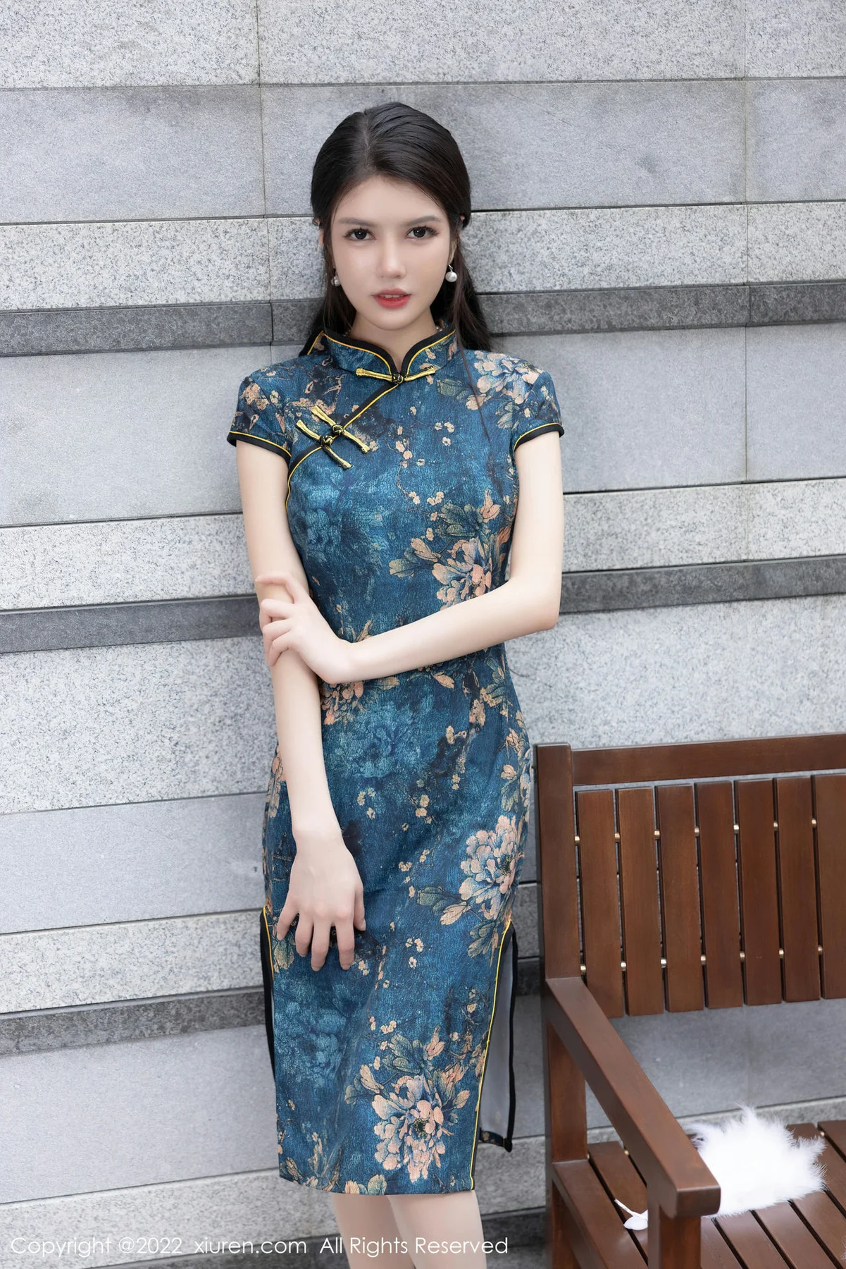 XiuRen 秀人 No.5658 媛媛酱belle 轻透蕾丝旗袍内衣33 - 30