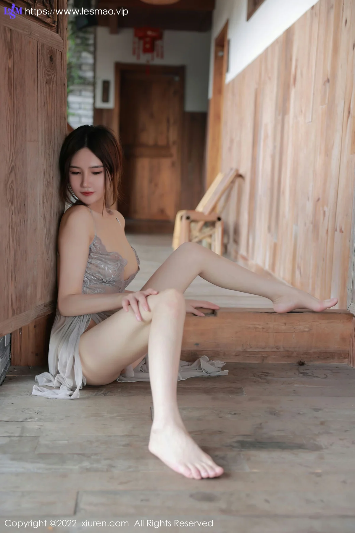 XiuRen 秀人 No.5660 古月小同学 浅色薄纱吊带长裙性感写真3 - 23