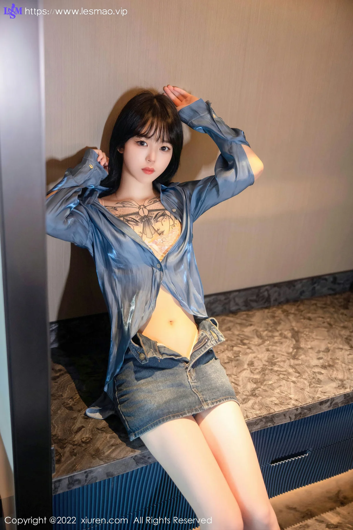 XiuRen 秀人 No.5662 奶瓶. 牛仔短裙性感写真3 - 19