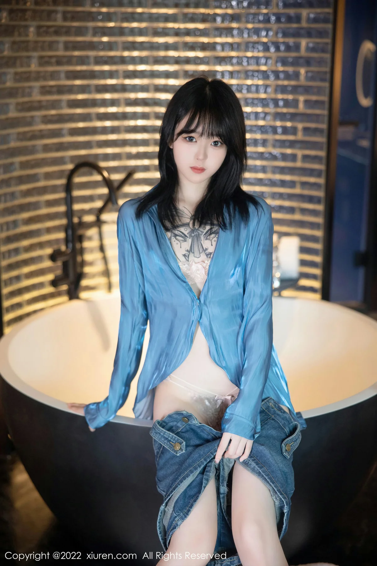 XiuRen 秀人 No.5662 奶瓶. 牛仔短裙性感写真3 - 28