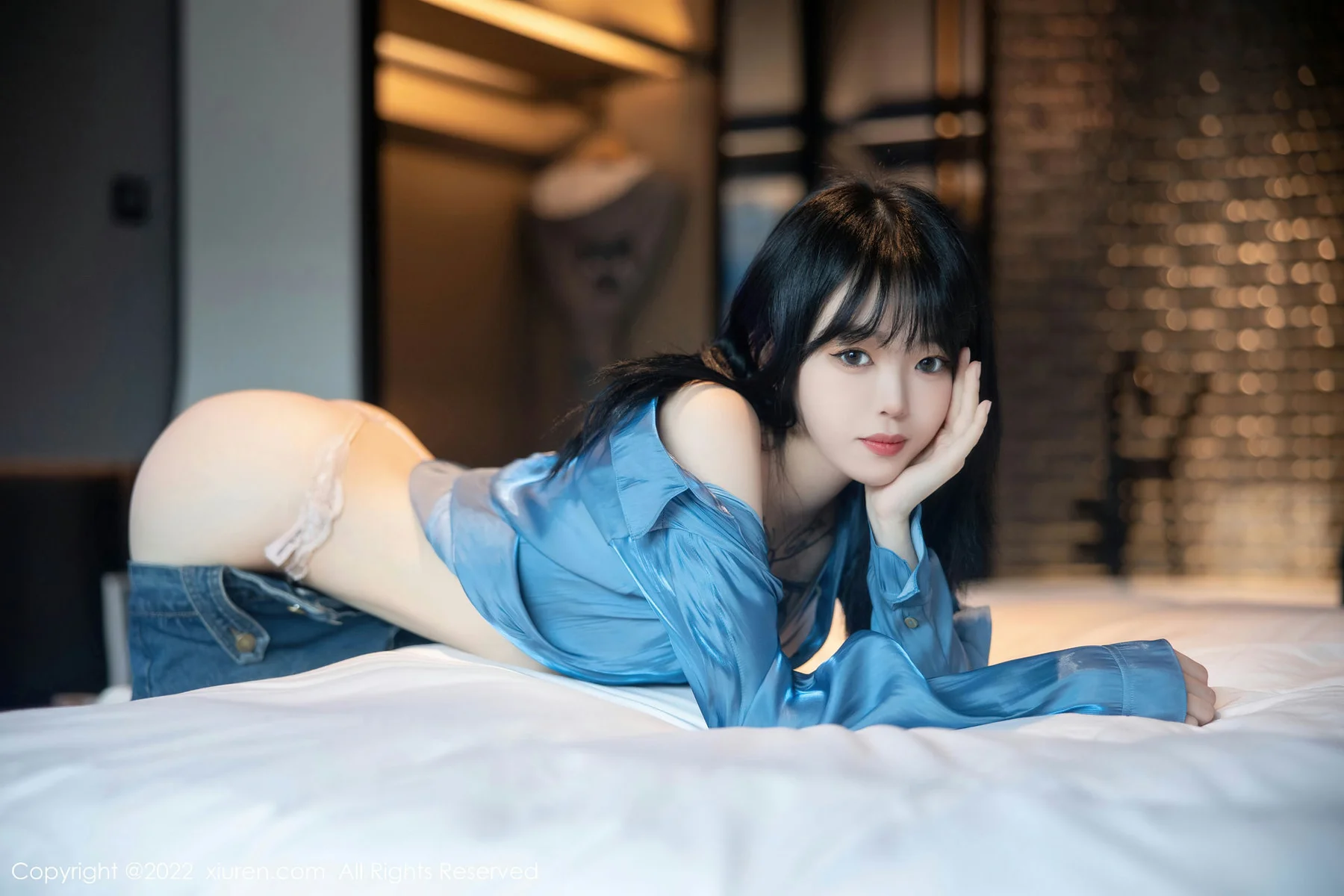 XiuRen 秀人 No.5662 奶瓶. 牛仔短裙性感写真3 - 49