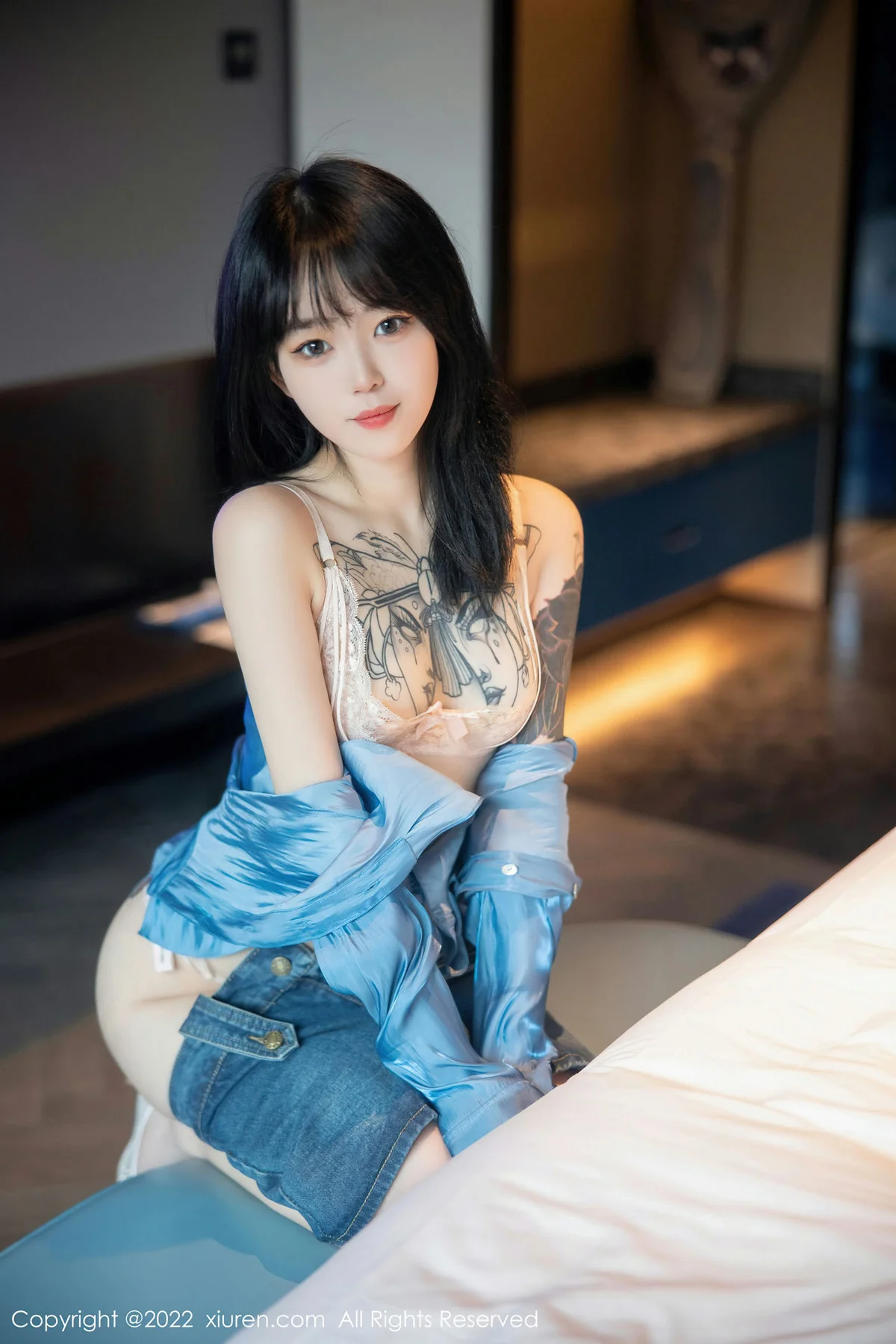 XiuRen 秀人 No.5662 奶瓶. 牛仔短裙性感写真3 - 55