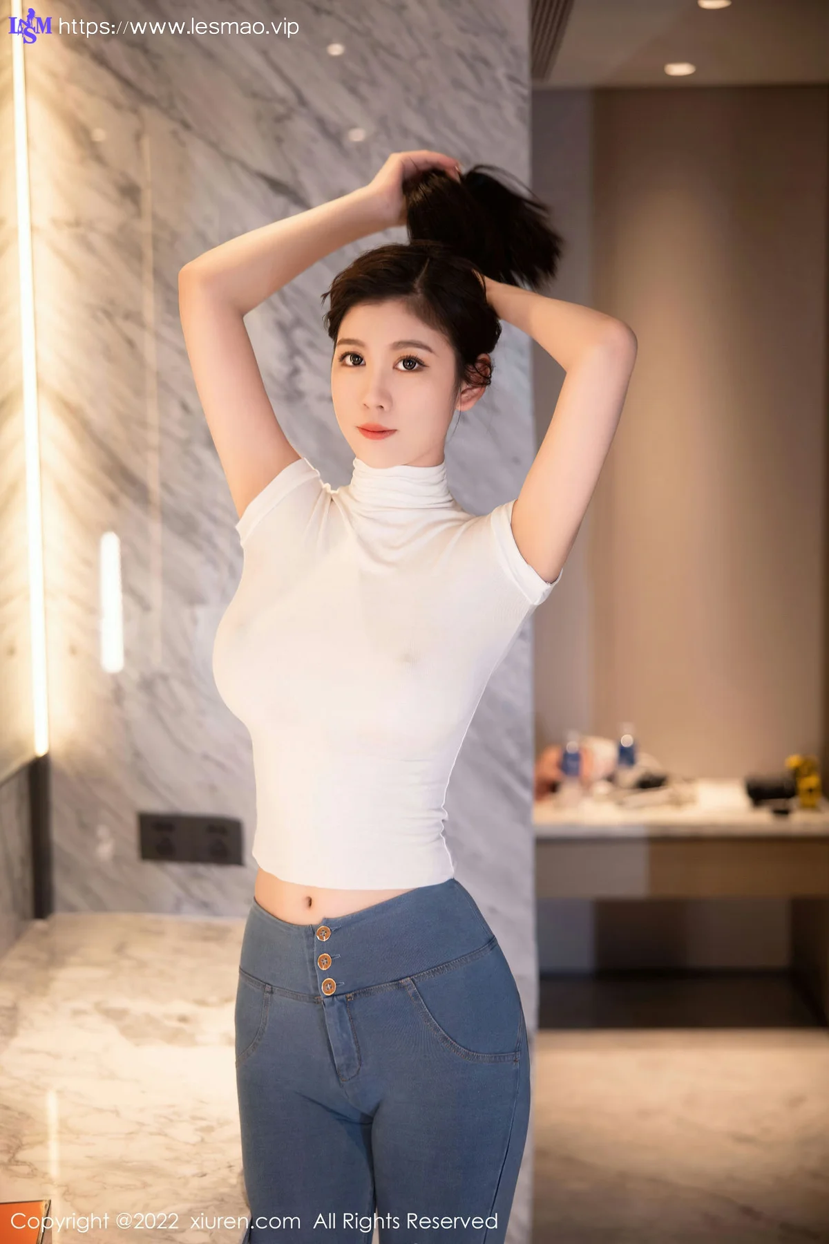 XiuRen 秀人 No.5677 李雅柔182CM 透视花点内衣性感写真3 - 37