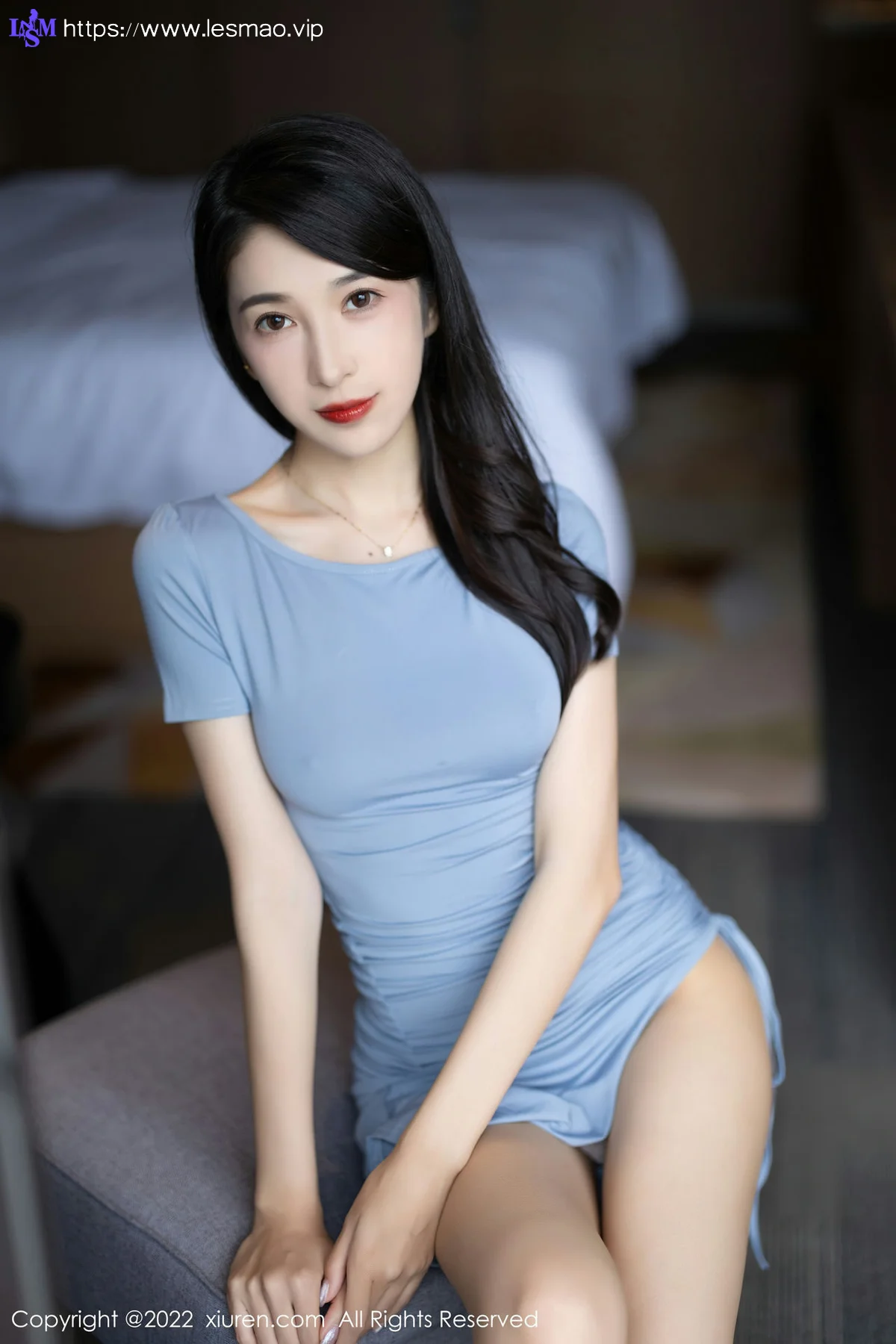 XiuRen 秀人 No.5692 林乐一 粉色睡裙性感写真2 - 21