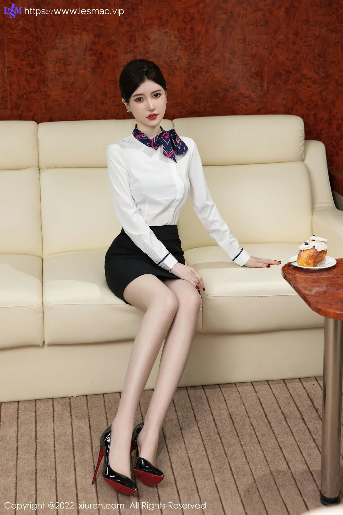 XiuRen 秀人 No.5696 美桃酱 制服蕾丝内衣性感写真33 - 3