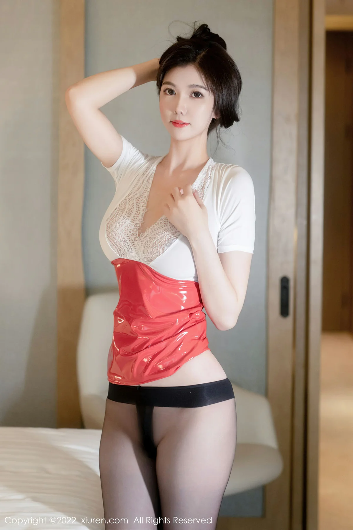 XiuRen 秀人 No.5733  李雅柔182CM 魅惑黑丝性感写真3 - 63