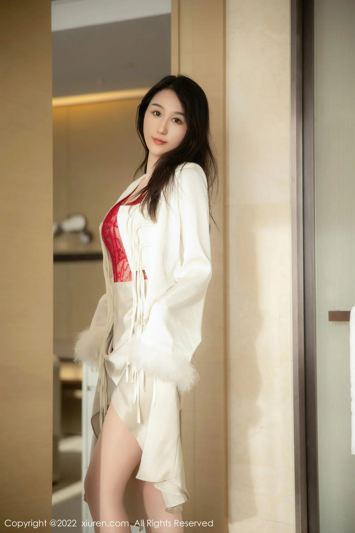XiuRen 秀人 No.5734 薇薇酱 红色蕾丝内衣第二套写真 - 29