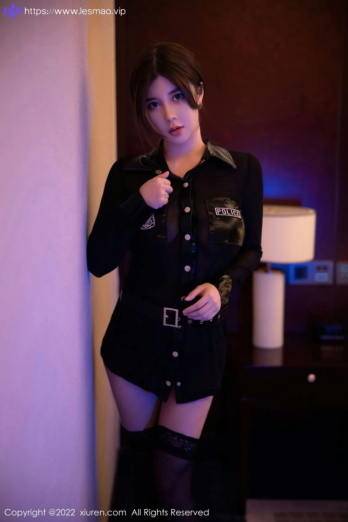 XiuRen 秀人 No.5750 周jojobaby 黑色情趣警官制服性感私房33 - 13