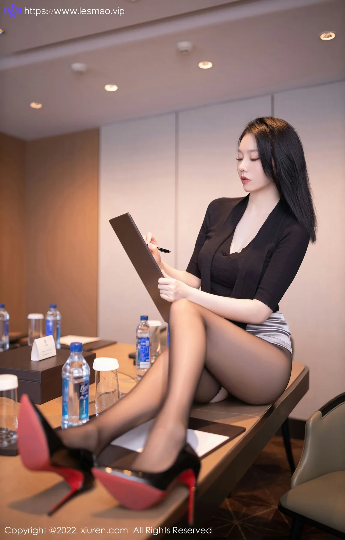 XiuRen 秀人 No.5756 安然anran 灰色蕾丝内衣性感写真2 - 17