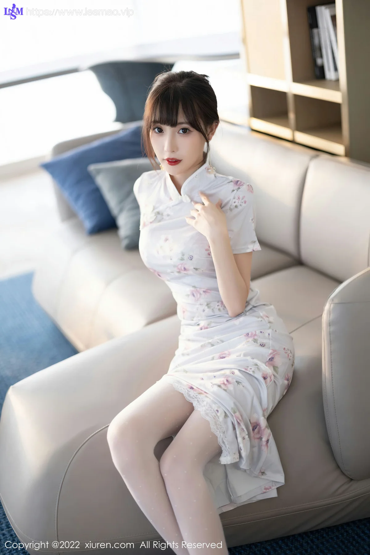 XiuRen 秀人 No.5757 林星阑 花纹图案旗袍性感写真 - 18