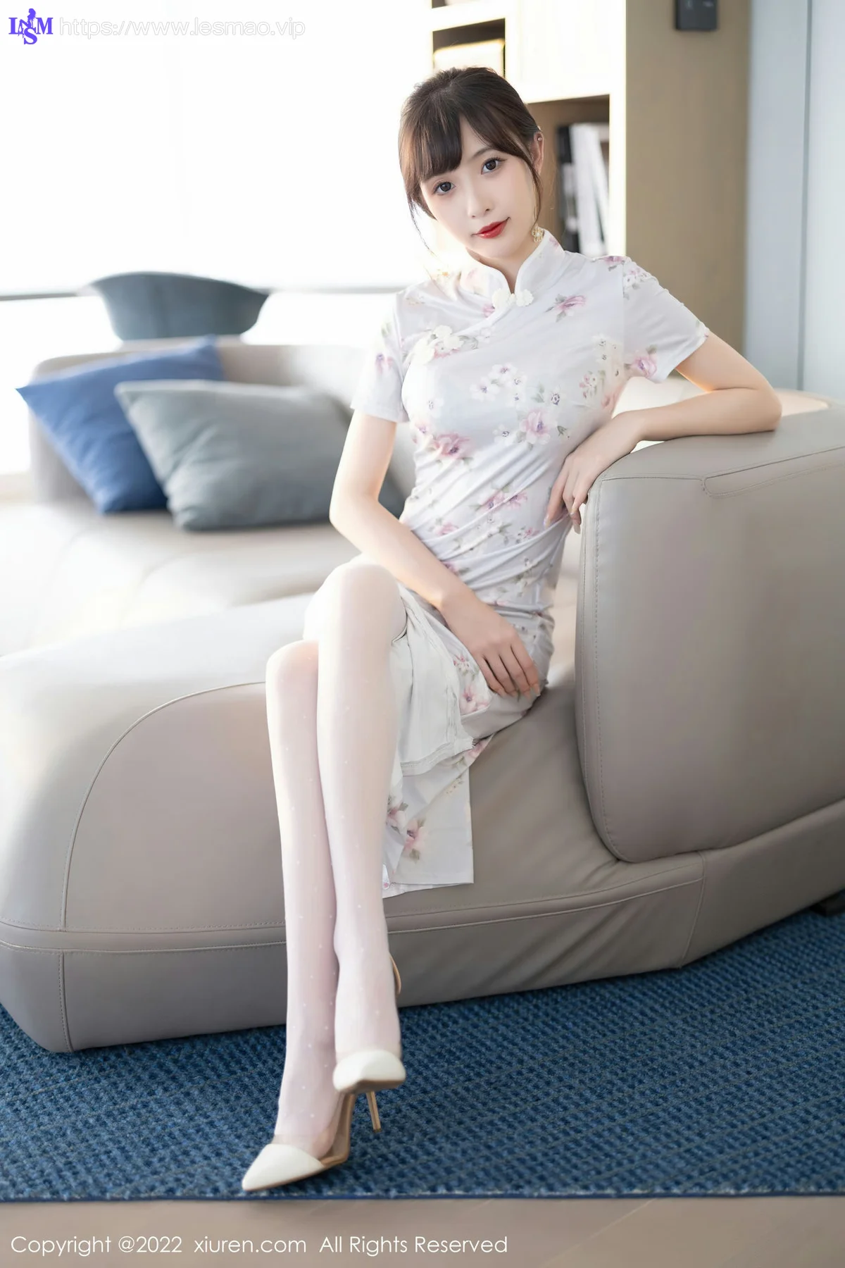XiuRen 秀人 No.5757 林星阑 花纹图案旗袍性感写真 - 19