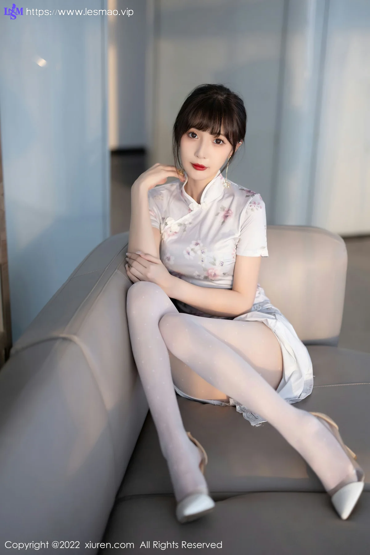 XiuRen 秀人 No.5757 林星阑 花纹图案旗袍性感写真 - 23