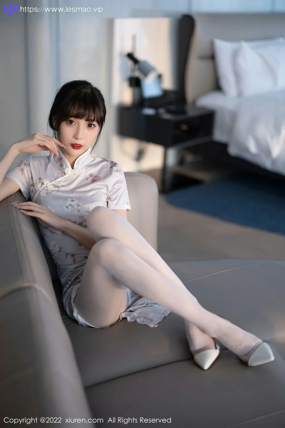XiuRen 秀人 No.5757 林星阑 花纹图案旗袍性感写真 - 26