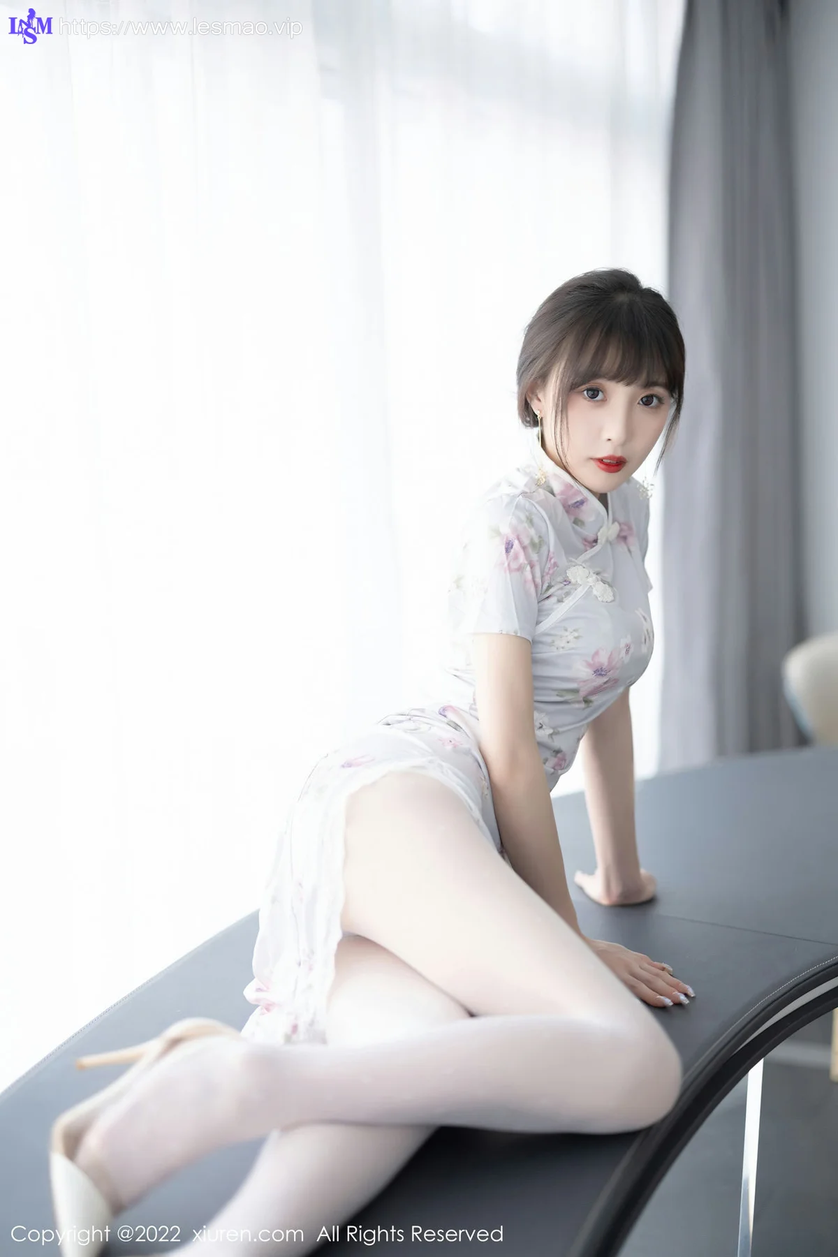 XiuRen 秀人 No.5757 林星阑 花纹图案旗袍性感写真 - 37