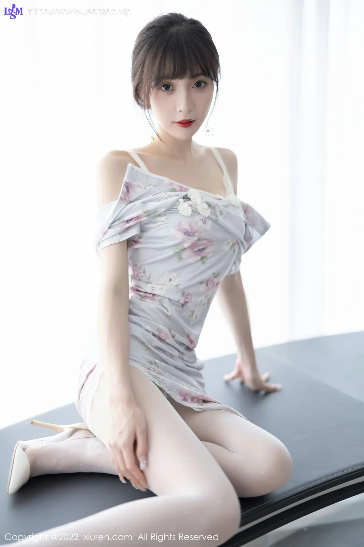 XiuRen 秀人 No.5757 林星阑 花纹图案旗袍性感写真 - 38