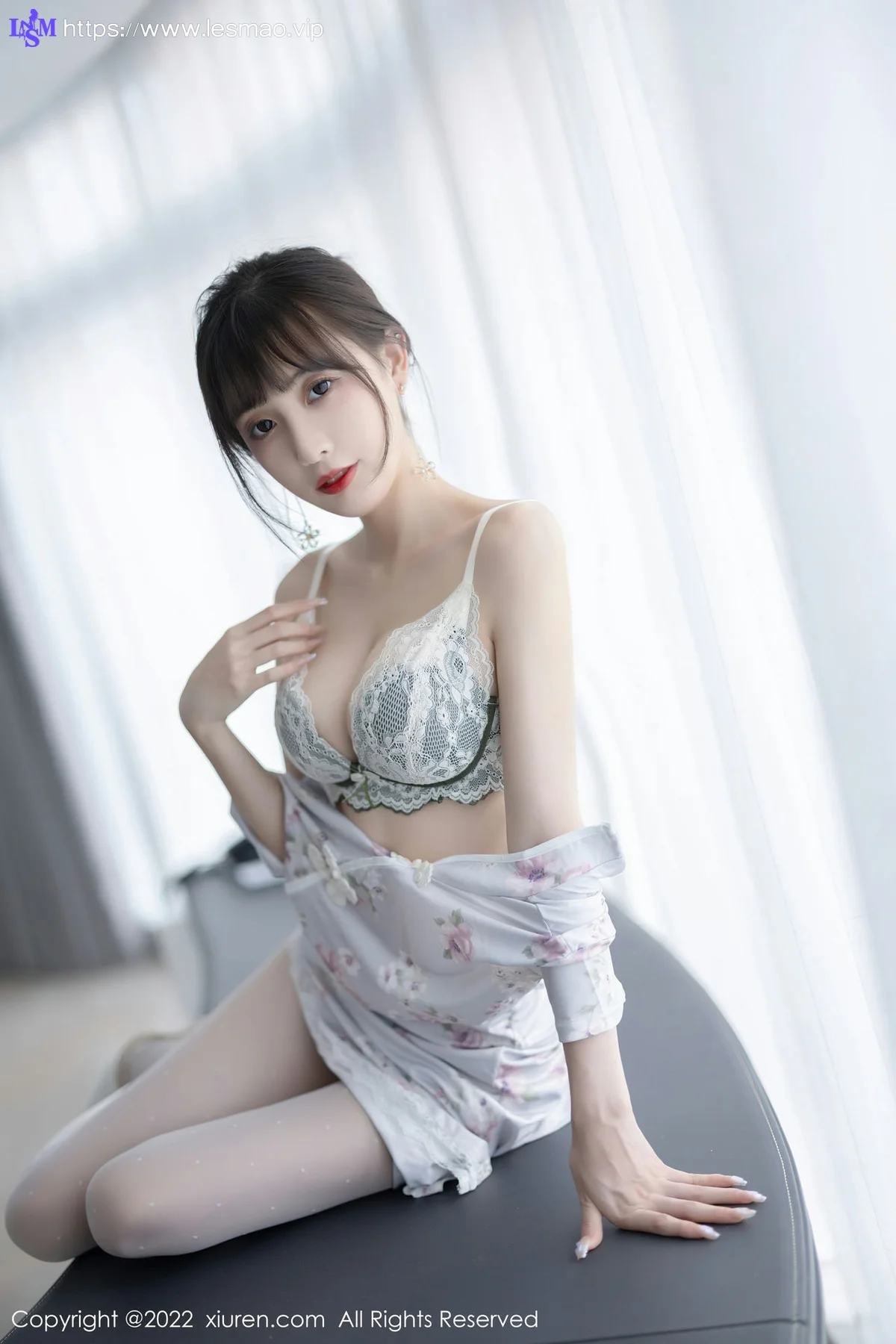 XiuRen 秀人 No.5757 林星阑 花纹图案旗袍性感写真 - 45