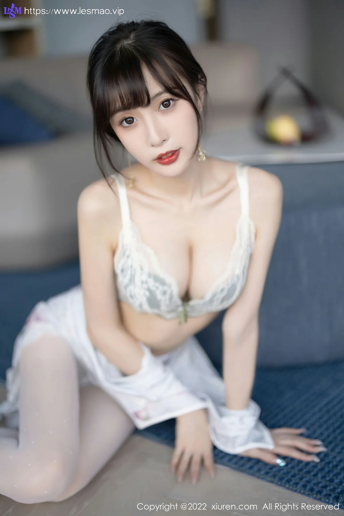 XiuRen 秀人 No.5757 林星阑 花纹图案旗袍性感写真 - 52
