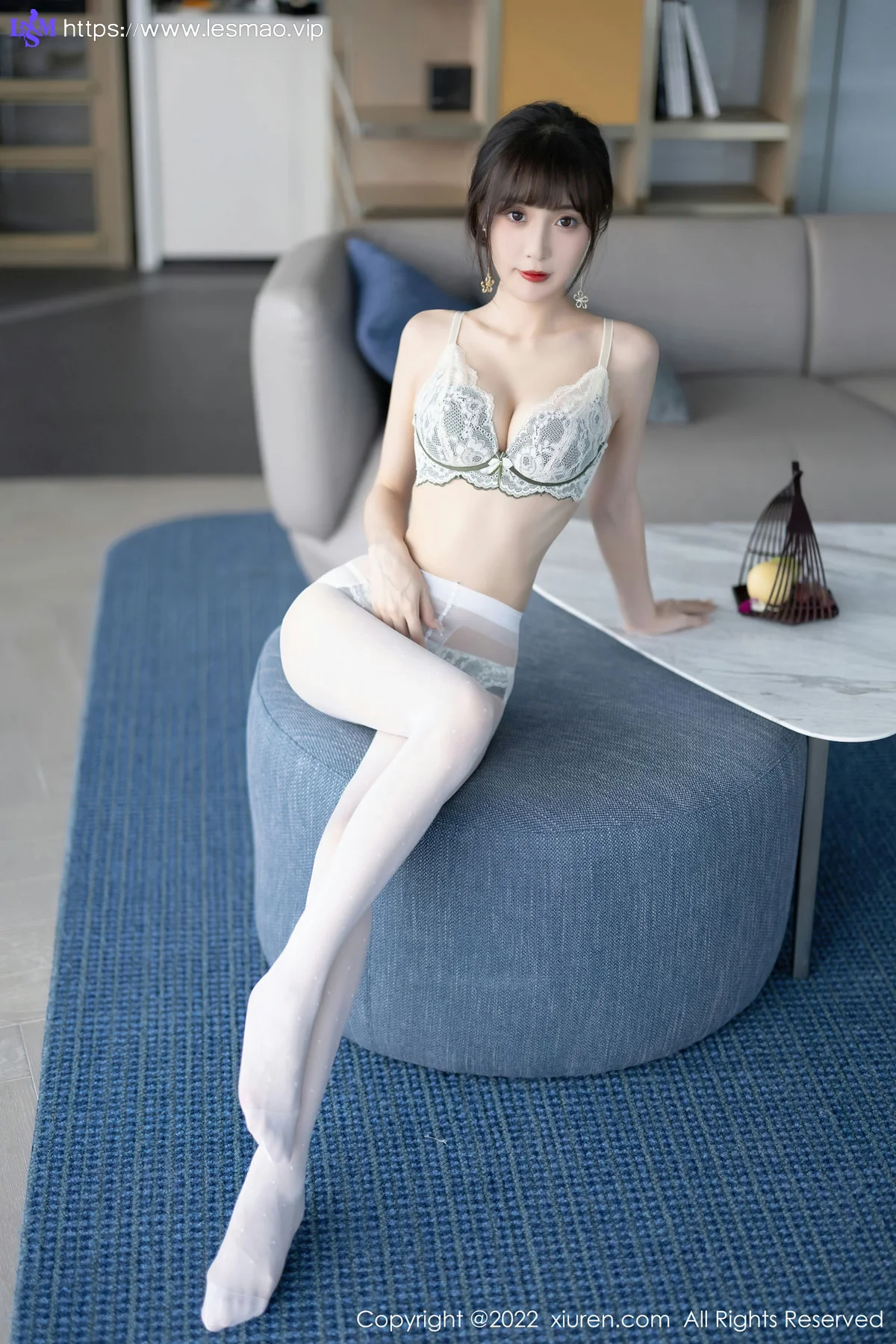 XiuRen 秀人 No.5757 林星阑 花纹图案旗袍性感写真 - 62