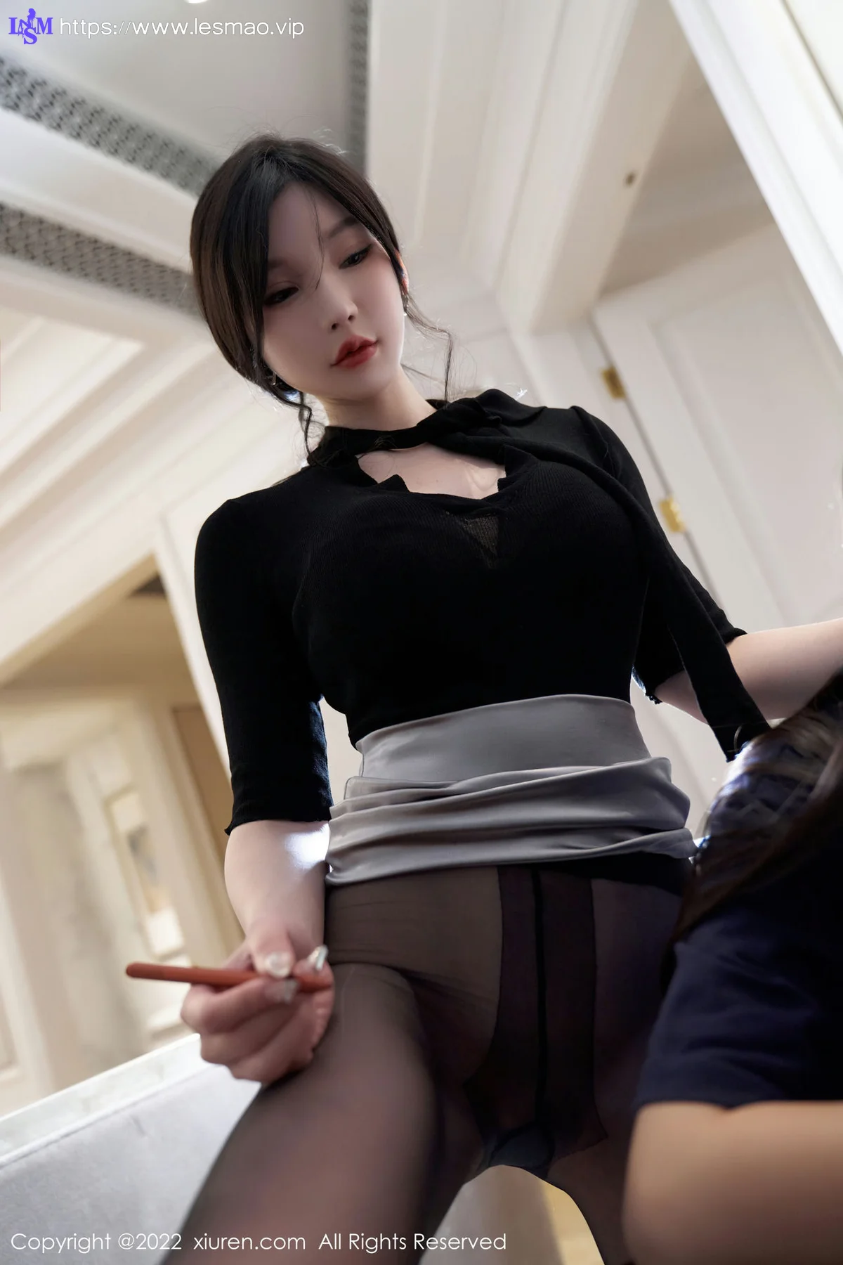 XiuRen 秀人 No.5777 周于希Sally 轻透内衣魅惑黑丝成都-珠海心愿旅拍111 - 57