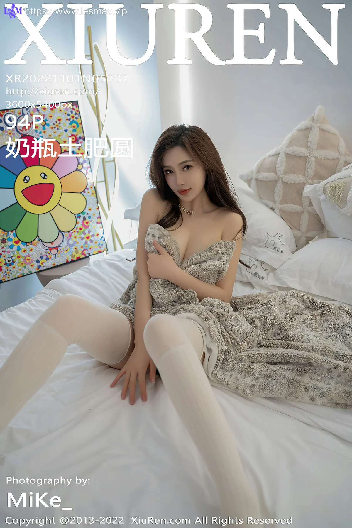 XiuRen 秀人 No.5787 奶瓶土肥圆矮挫丑黑穷 米色长筒袜性感私房33 - 95