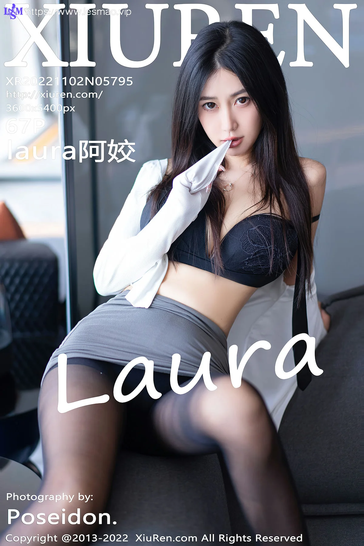 XiuRen 秀人 No.5795 laura阿姣 白T灰色短裙性感套写真222 - 68