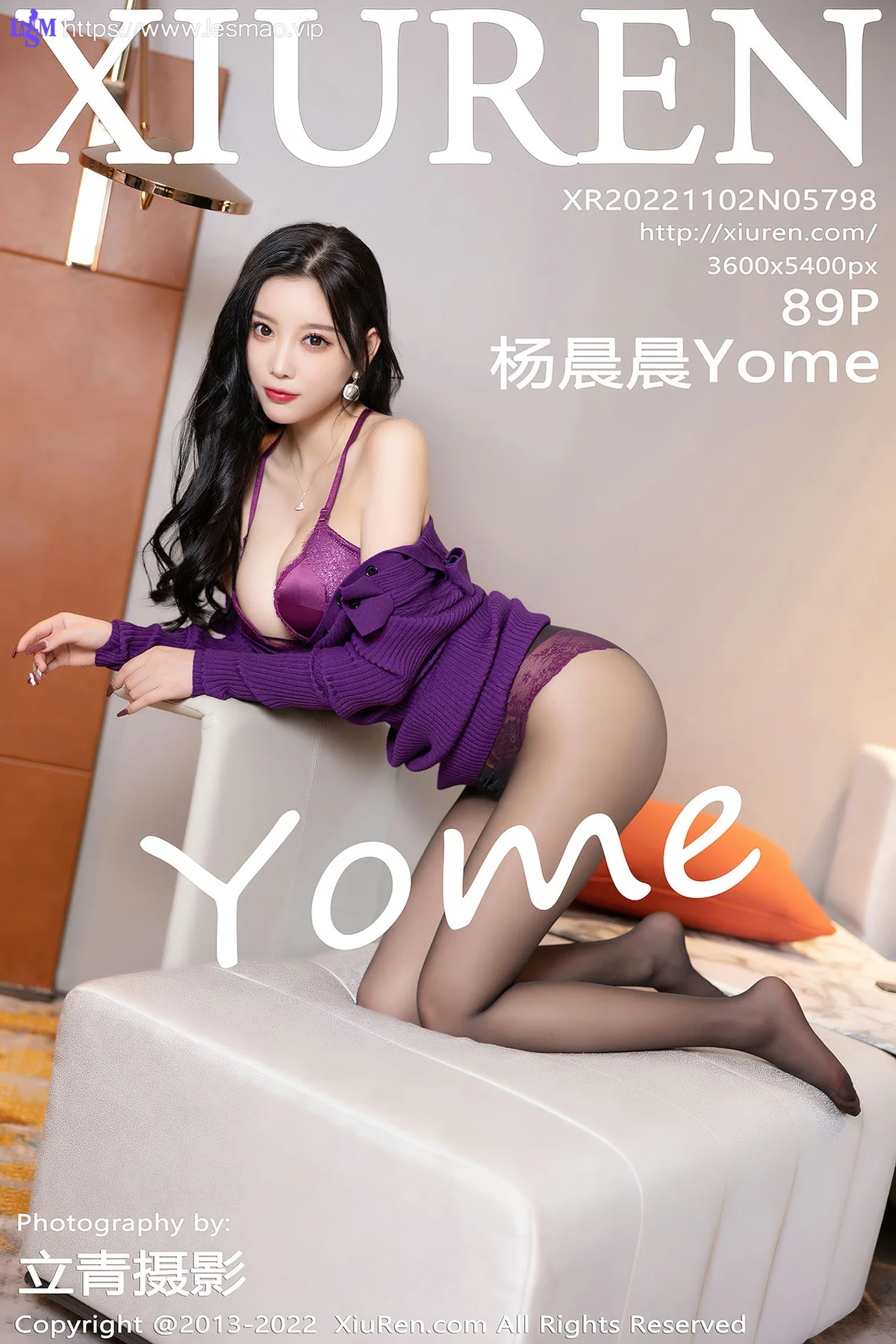 XiuRen 秀人 No.5798 杨晨晨Yome 紫色毛线连衣短裙私房写真1 - 90