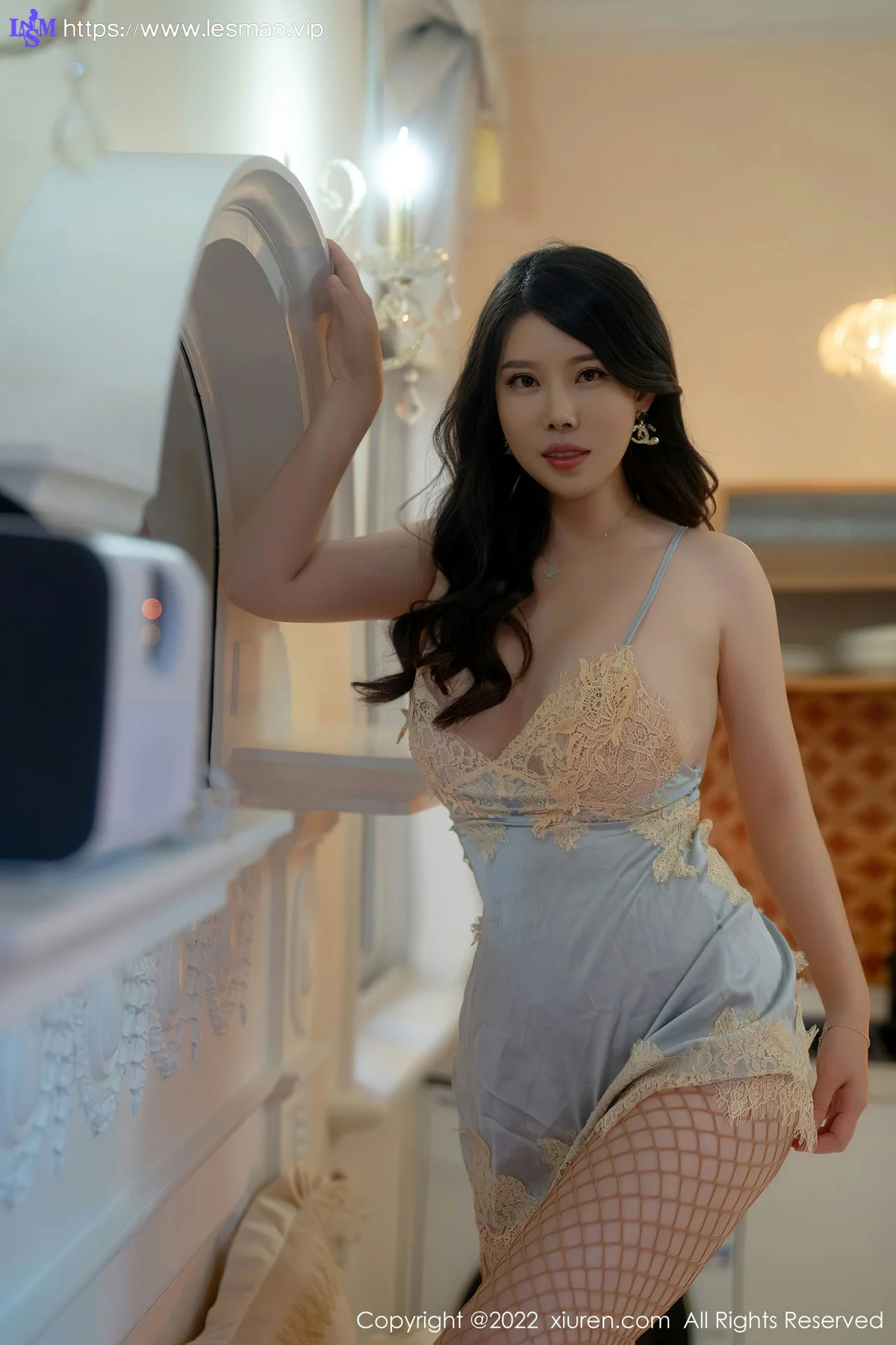 XiuRen 秀人 No.5814 白茹雪 浅色蕾丝围裙性感写真1 - 38
