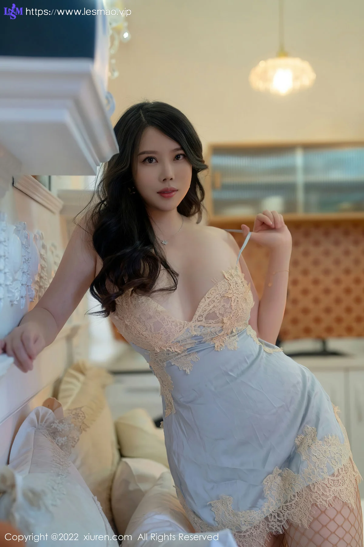 XiuRen 秀人 No.5814 白茹雪 浅色蕾丝围裙性感写真1 - 40