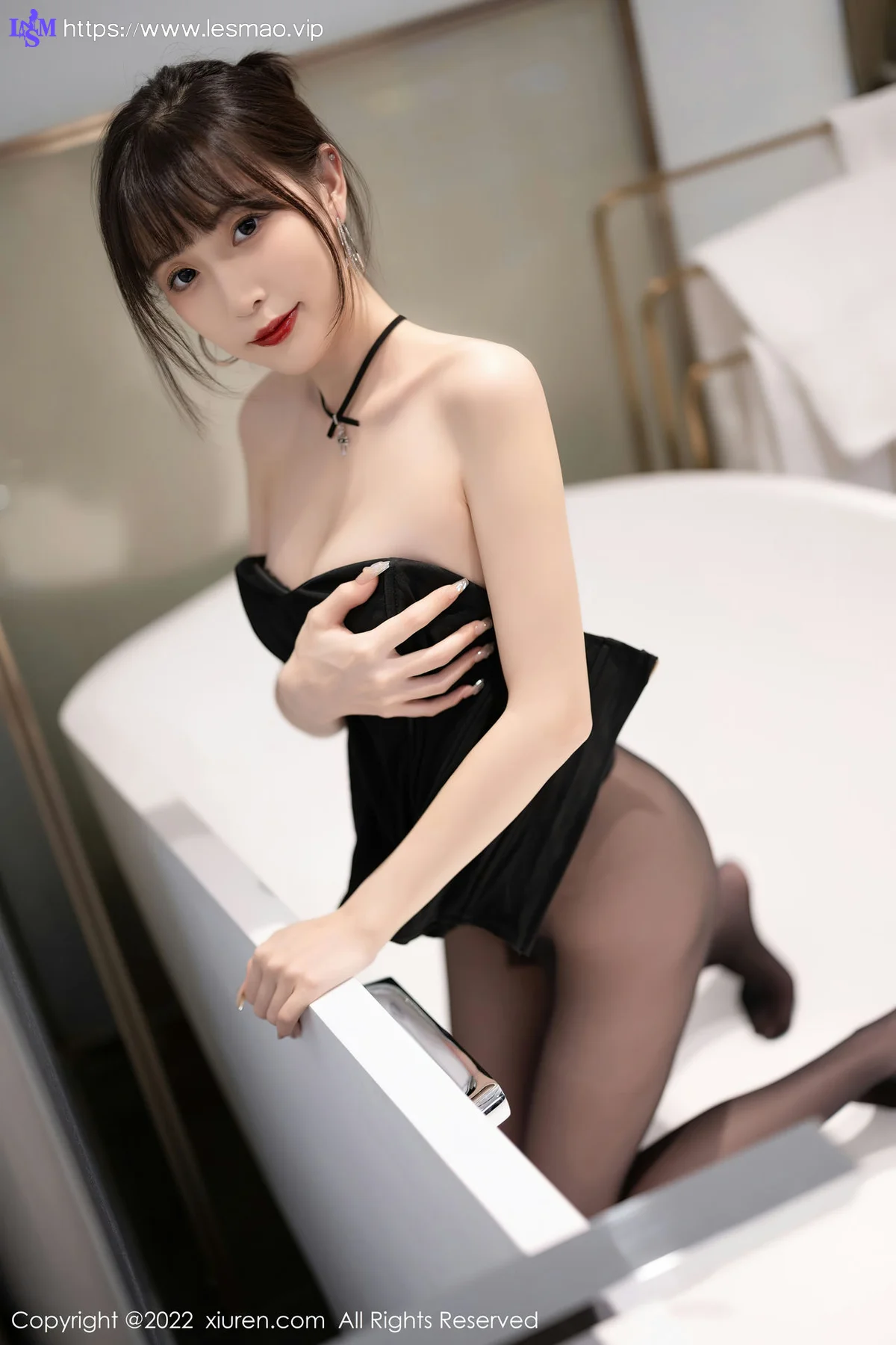 XiuRen 秀人 No.5831 林星阑 皮质短裙魅惑黑丝性感写真11 - 38