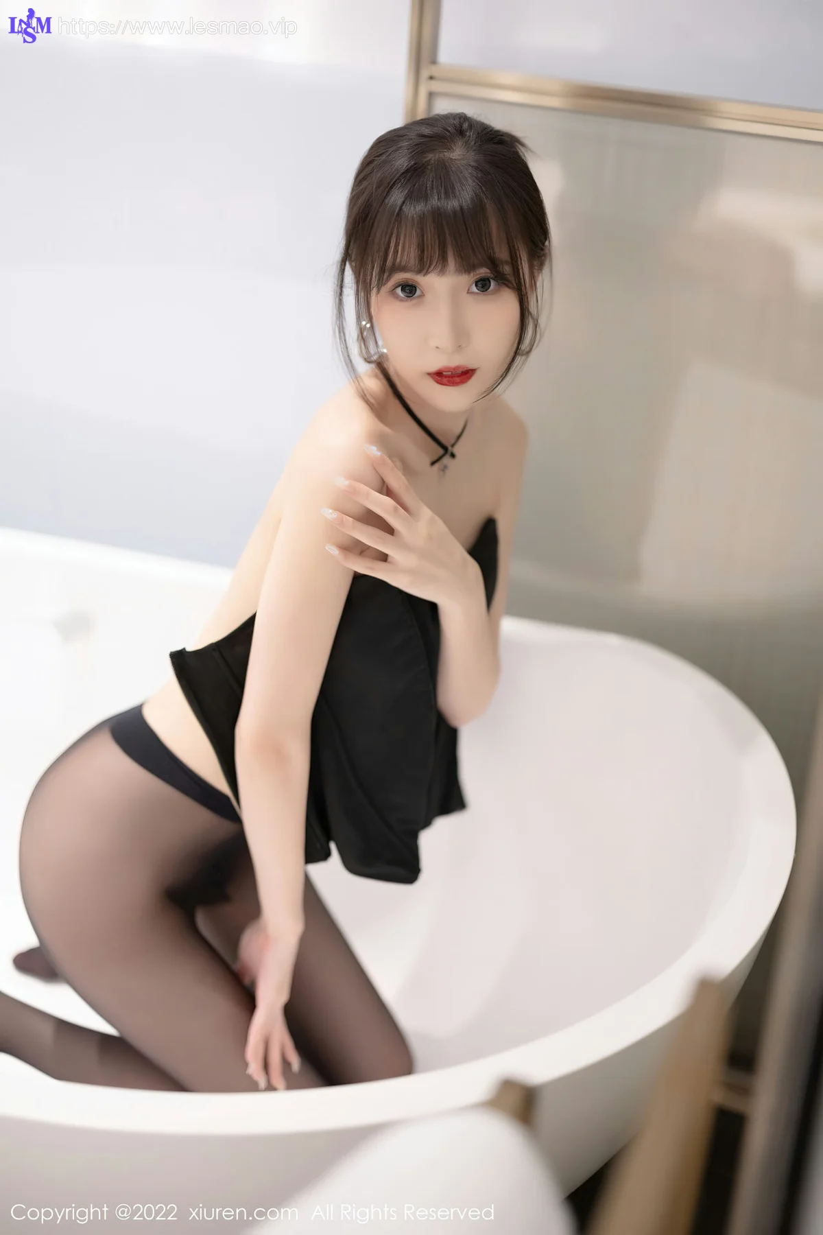 XiuRen 秀人 No.5831 林星阑 皮质短裙魅惑黑丝性感写真11 - 44