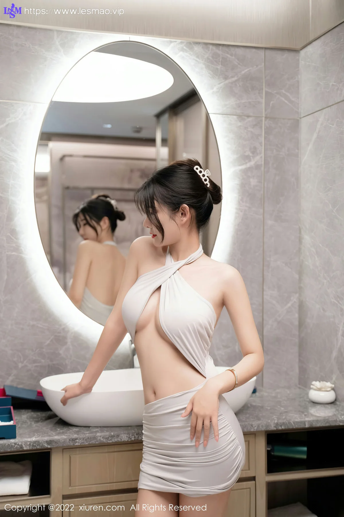 XiuRen 秀人 No.5841 夏沫沫tifa 爆乳魅惑黑丝性感写真22 - 20