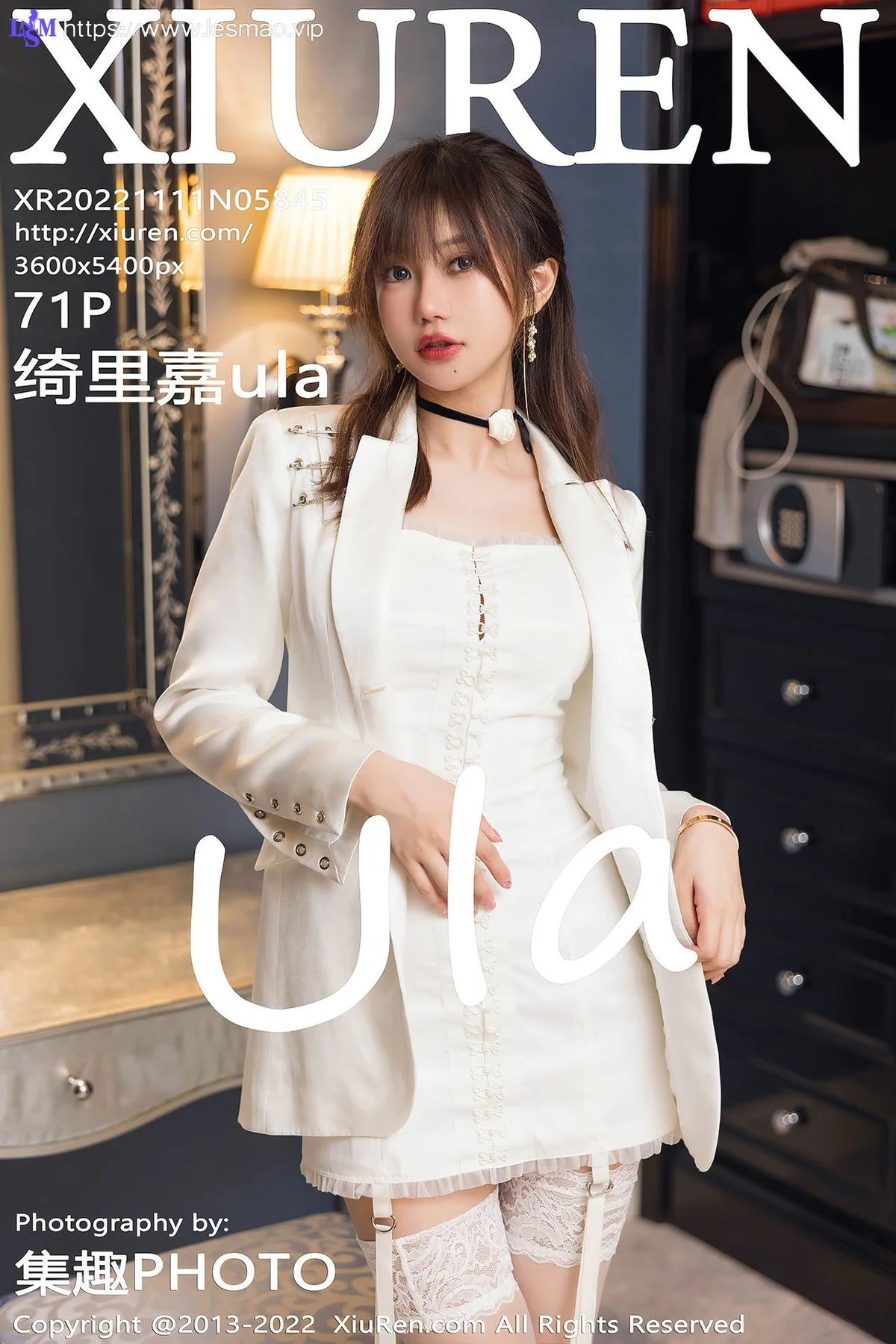 XiuRen 秀人 No.5845 绮里嘉ula 白色吊带短裙性感写真33 - 72