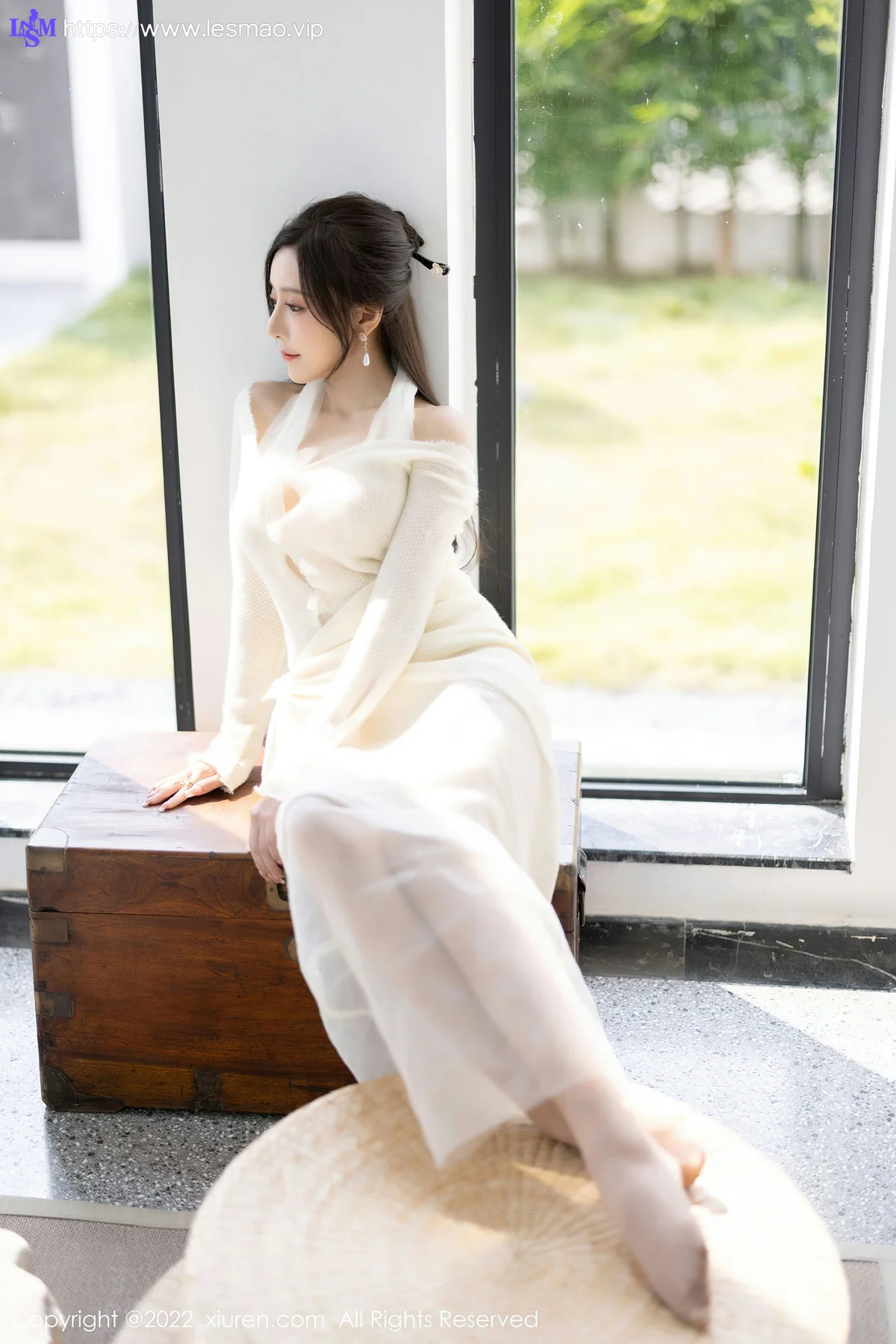 XiuRen 秀人 No.5846 王馨瑶yanni 性感白色连衣长裙性感写真22 - 14