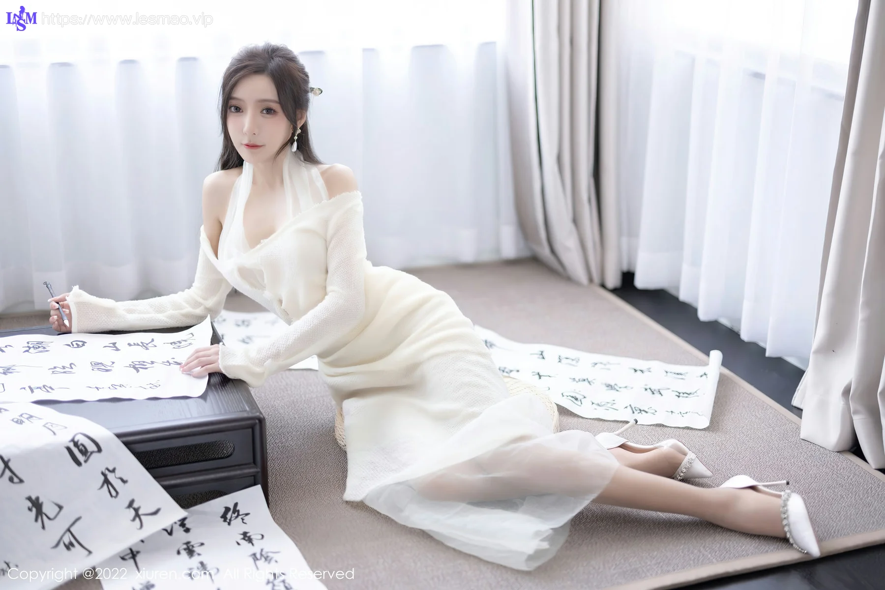 XiuRen 秀人 No.5846 王馨瑶yanni 性感白色连衣长裙性感写真22 - 22